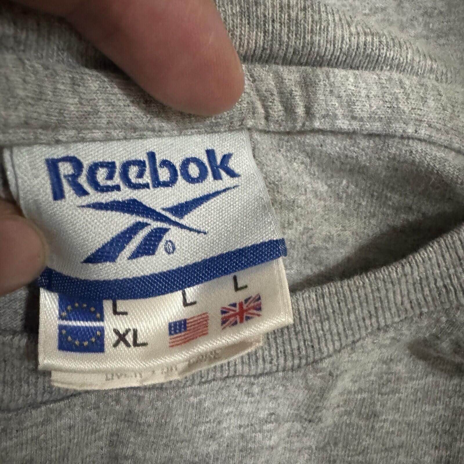 Reebok Vintage 90s Y2K Reebok Grey Shirt Size L Size US L / EU 52-54 / 3 - 4 Thumbnail