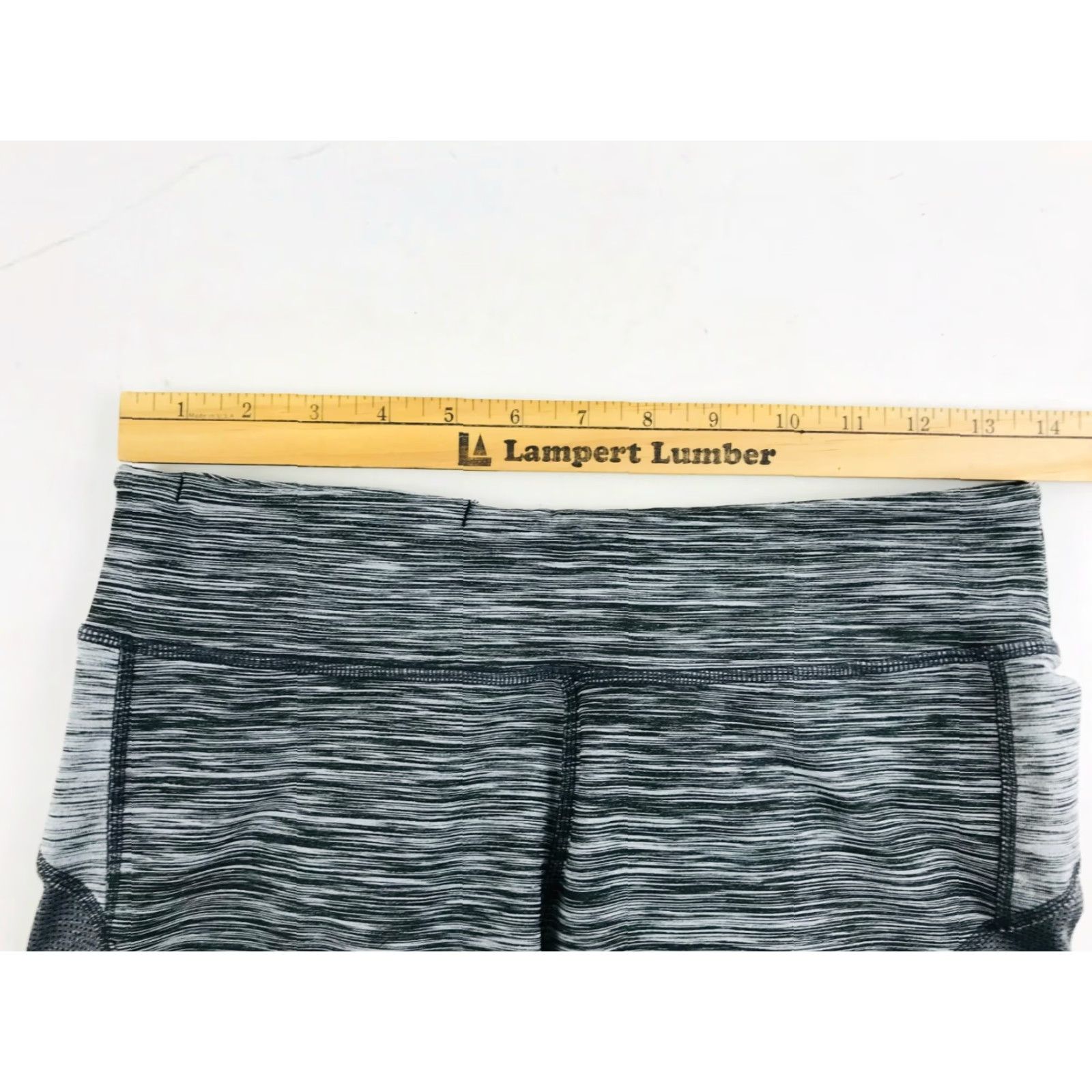 Vintage SOYBU Yoga Pants Women's Size M Black Gray Activewear Pull On Striped Stretchy Pants Womens Regular Casual Size 32" / US 10 / IT 46 - 3 Thumbnail