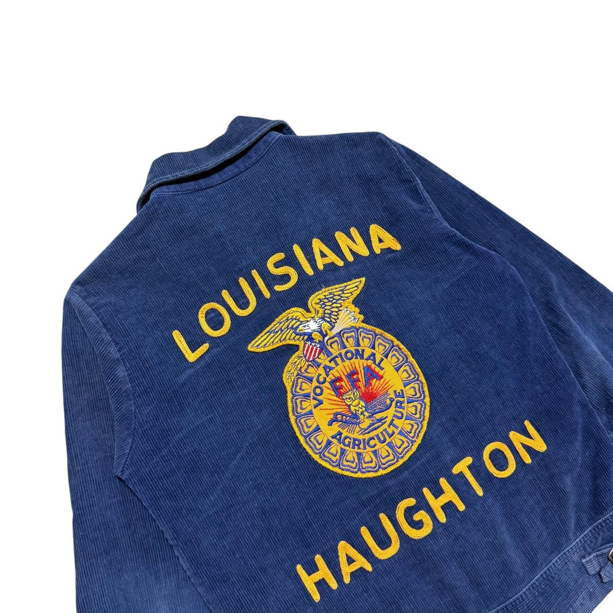 Vintage Vtg 60s FFA Louisiana Haughton Talon Zipper Corduroy Jacket Size US XS / EU 42 / 0 - 4 Thumbnail