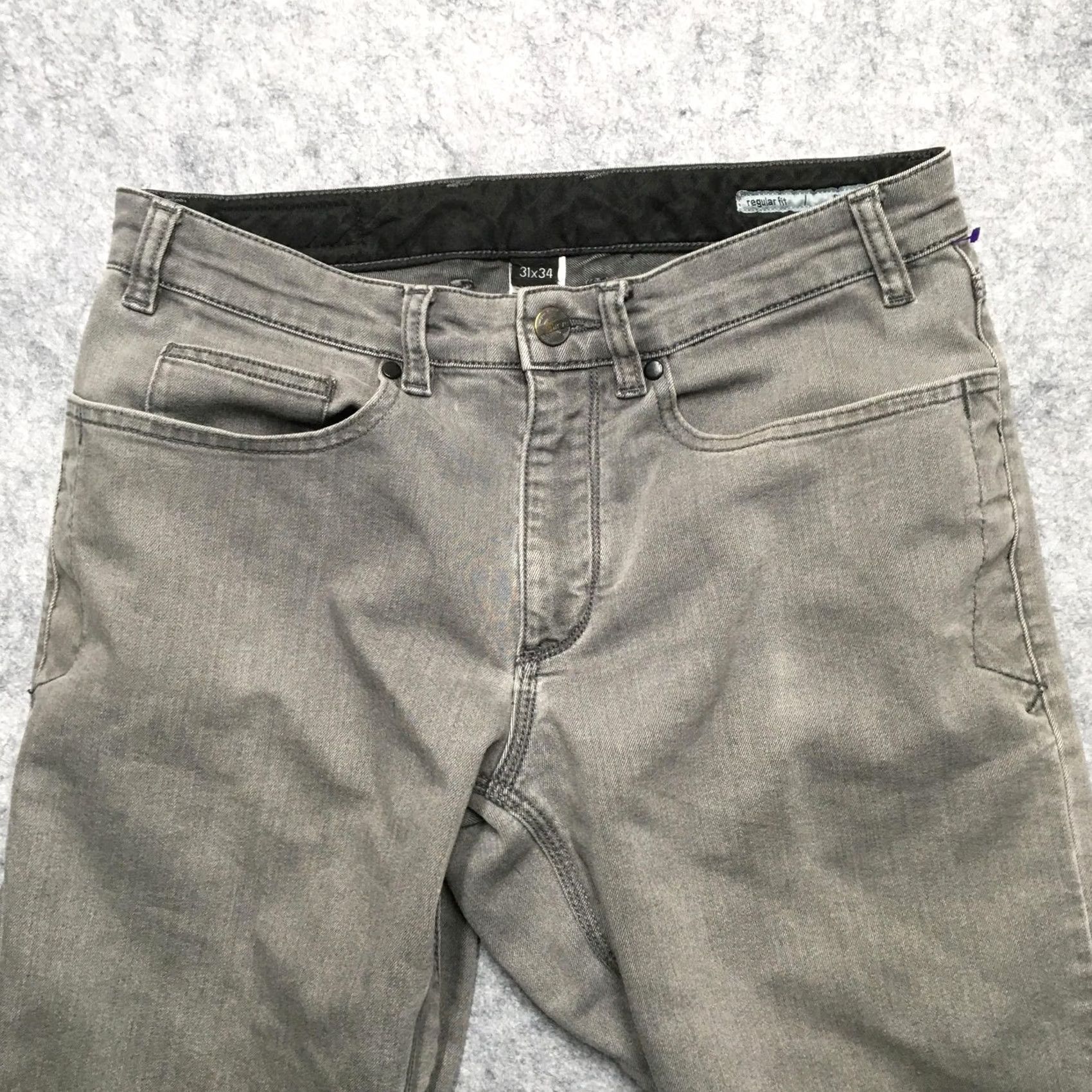 Vintage swrve Regular Fit Jeans Mens 31x34 Gray Cordura Denim Durable Outdoor Pants Size US 31 - 3 Thumbnail