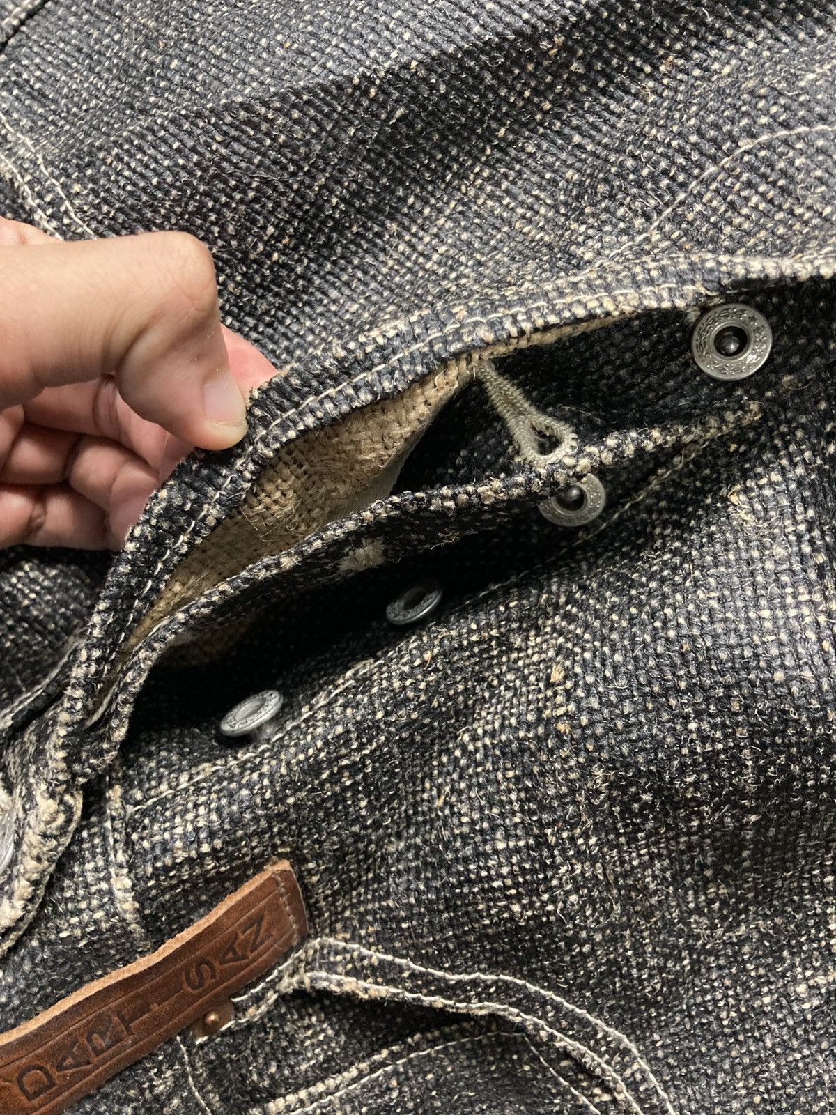 Studio D'Artisan Studio D Artisan Baggy Jeans Sack Material Made In Japan Size US 33 - 9 Thumbnail