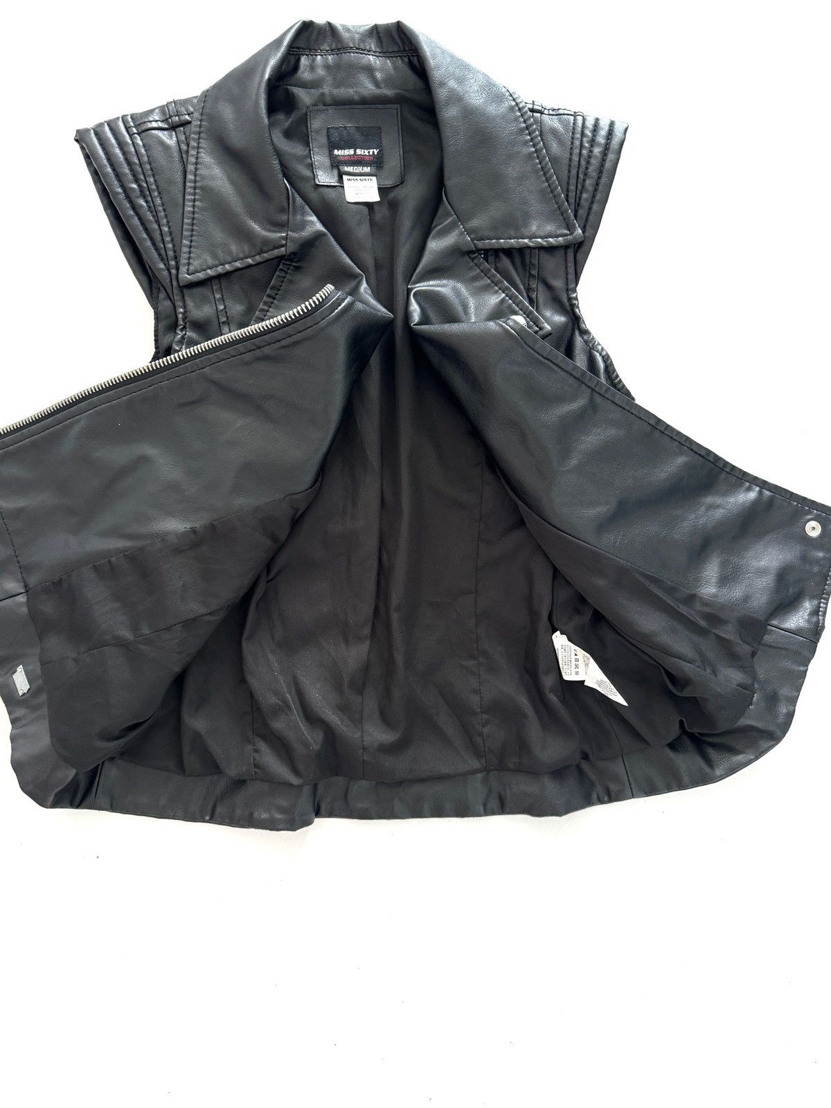 Miss Sixty Miss Sixty Leather Vest Jacket Size M / US 6-8 / IT 42-44 - 7 Thumbnail