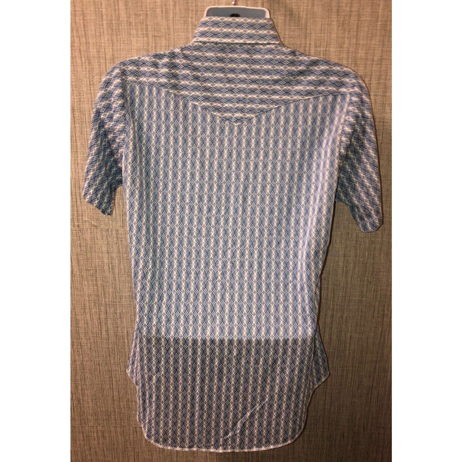 Vintage Brongo Westerns Men’s Western Short Sleeve Snap Button Shirt Blue Size 15.5 Midwestern Casual Size US M / EU 48-50 / 2 - 5 Thumbnail