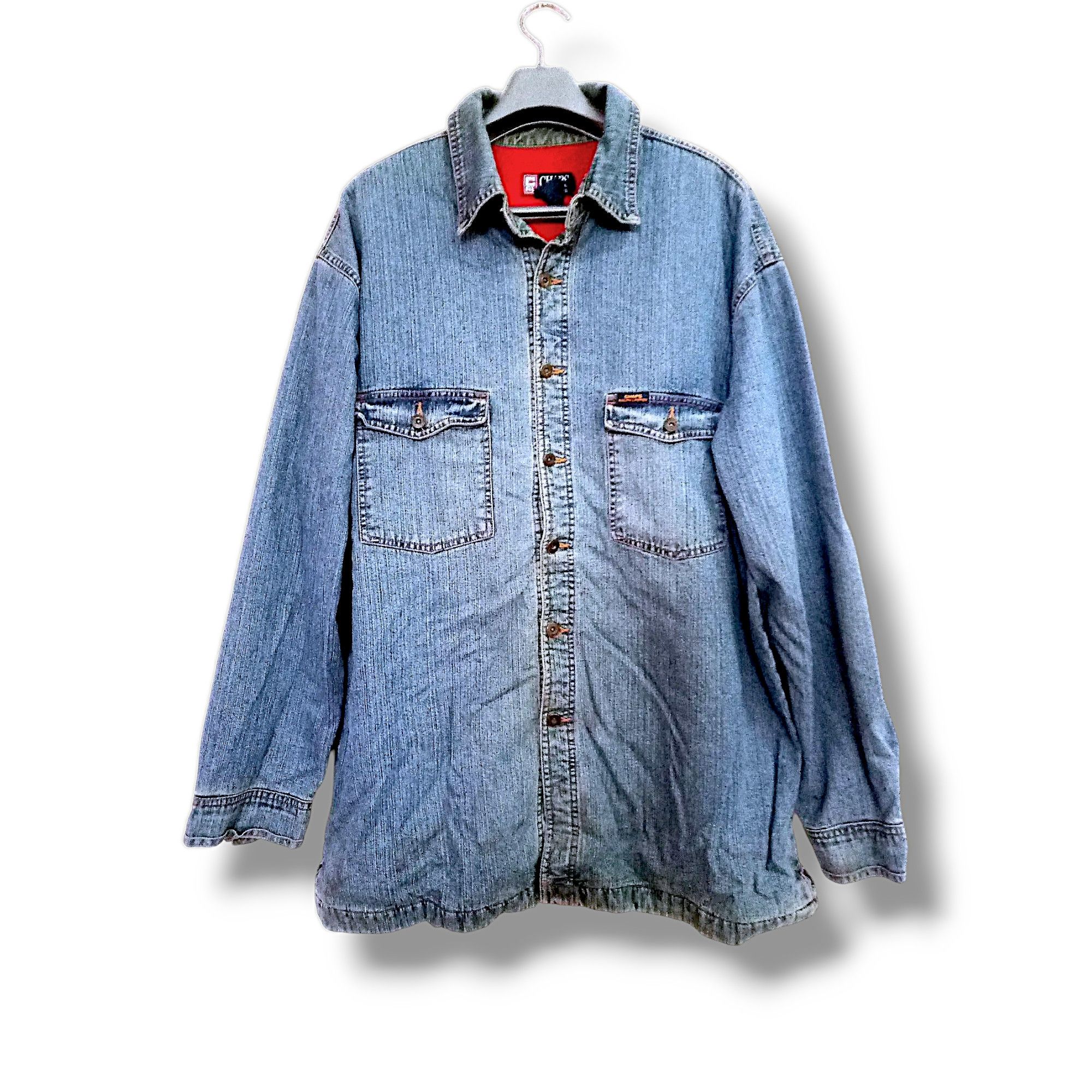 Chaps Ralph Lauren Vintage Polo Ralph Lauren Denim Fleece 90s workwear Size US XL / EU 56 / 4 - 2 Thumbnail