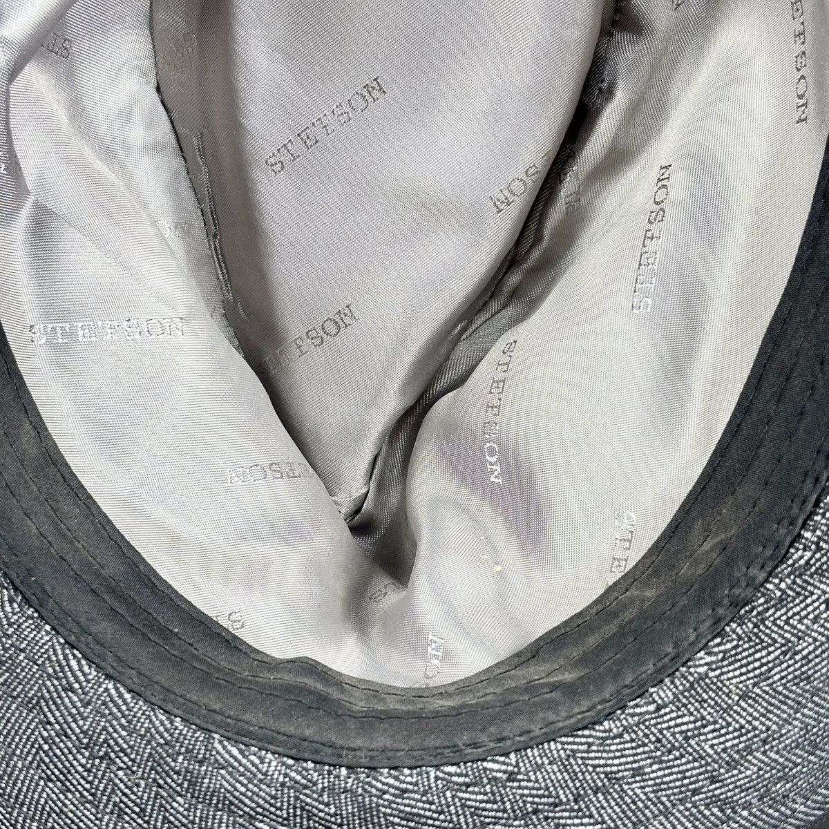 Stetson Stetson All American Fedora Hat Men's L-XL Herringbone NWT Size ONE SIZE - 13 Thumbnail