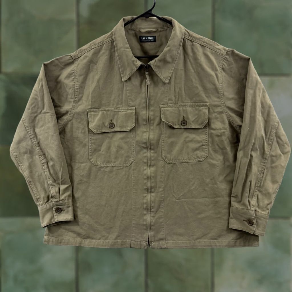 Vintage Line Of Trade Jacket Men’s 2XL Brown Corbin Full Zip Utility Outdoor Jacket Size US XXL / EU 58 / 5 - 1 Thumbnail