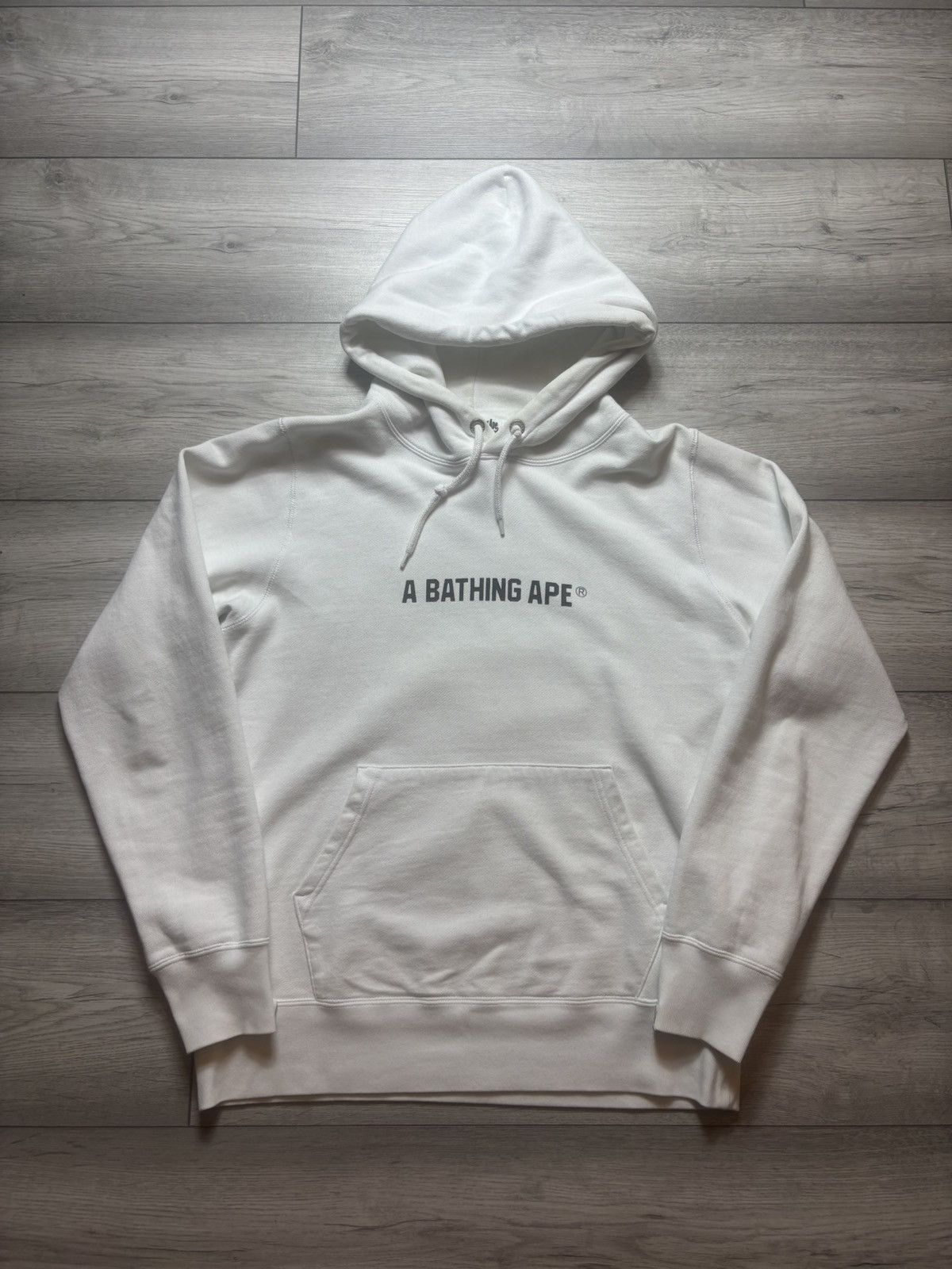 Bape Bape busy works spellout pullover hoodie Size US L / EU 52-54 / 3 - 2 Thumbnail