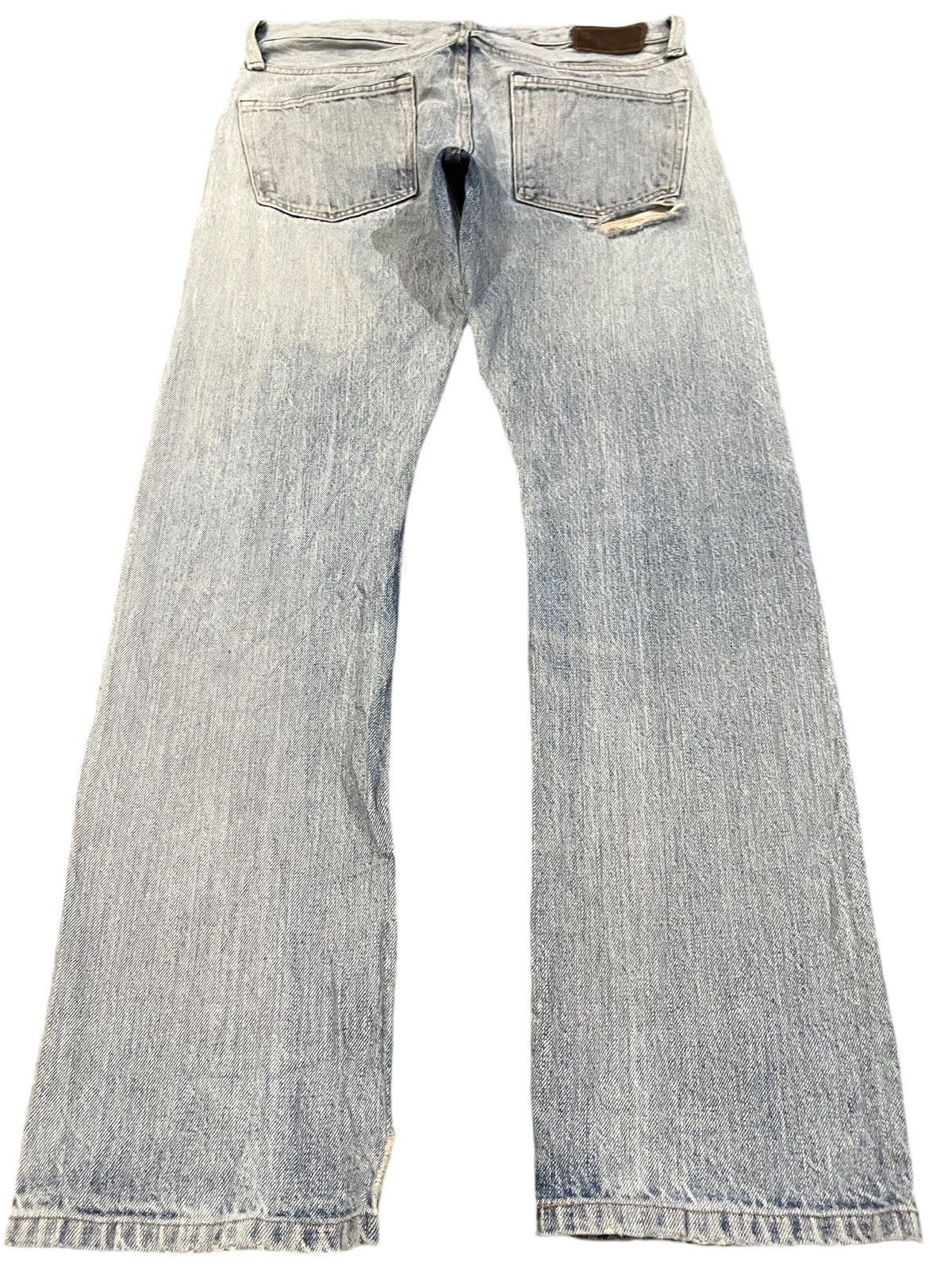 Japanese Brand × Who Decides War Vintage Back NumbeR Selvedge Japan Made Faded Denim Size US 32 / EU 48 - 5 Thumbnail