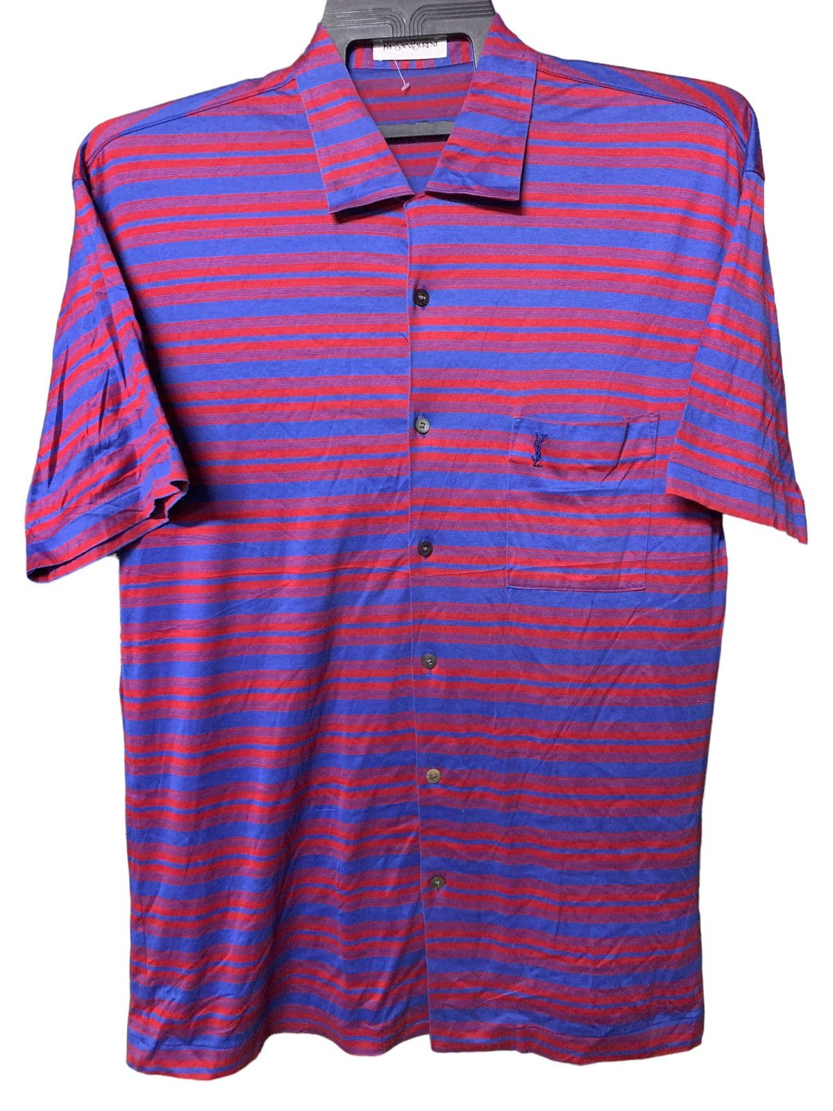 Yves Saint Laurent YSL men striped shorts sleeve Size US M / EU 48-50 / 2 - 5 Thumbnail