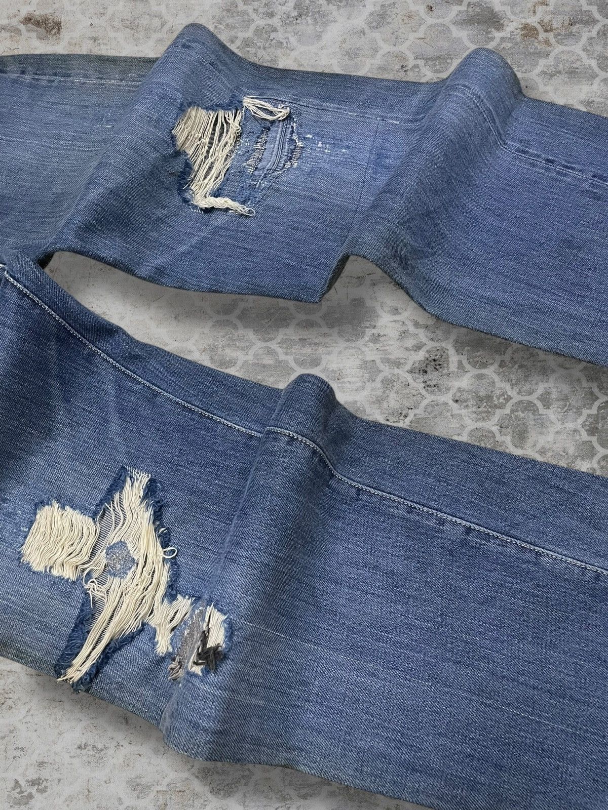 Japanese Brand Vintage 90s Designer Hoggs By Nephentes Selvedge Distressed Size US 29 - 6 Thumbnail