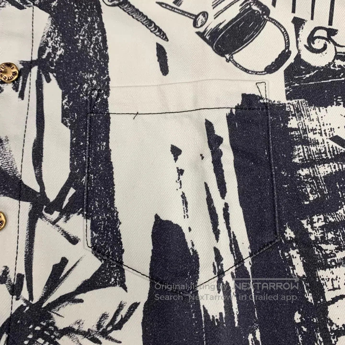Louis Vuitton Multi-Print Short Sleeve Button-Up Shirt. Size US XS / EU 42 / 0 - 8 Thumbnail