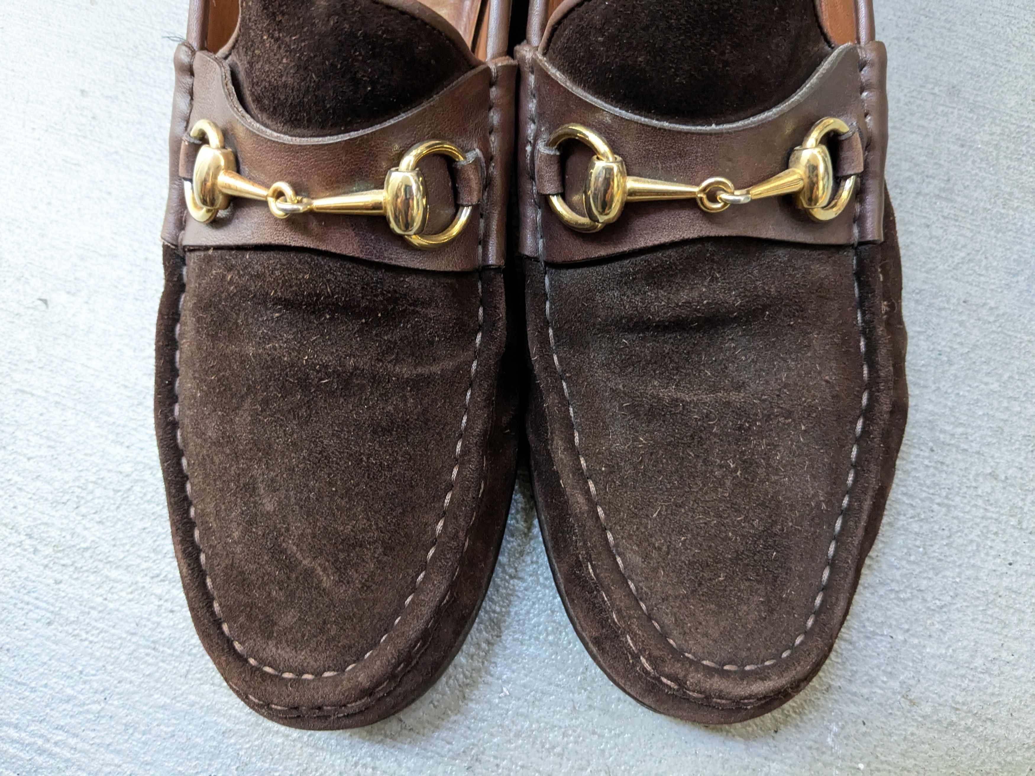 Gucci × Tom Ford Gucci Horsebit Loafers Brown Suede 10 Leather Italy Slip On Size US 10 / EU 43 - 5 Thumbnail