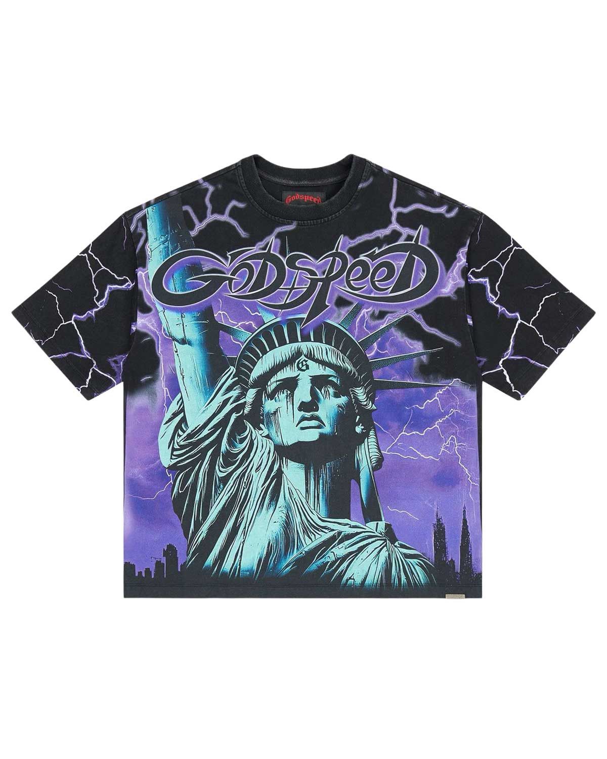 Godspeed Voltage Tee Black/Purple Size US L / EU 52-54 / 3 - 1 Thumbnail