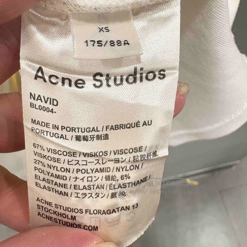 Acne Studios Acne Studios White Short Sleeve T-Shirt with Portuguese Cl Size US XS / EU 42 / 0 - 4 Thumbnail