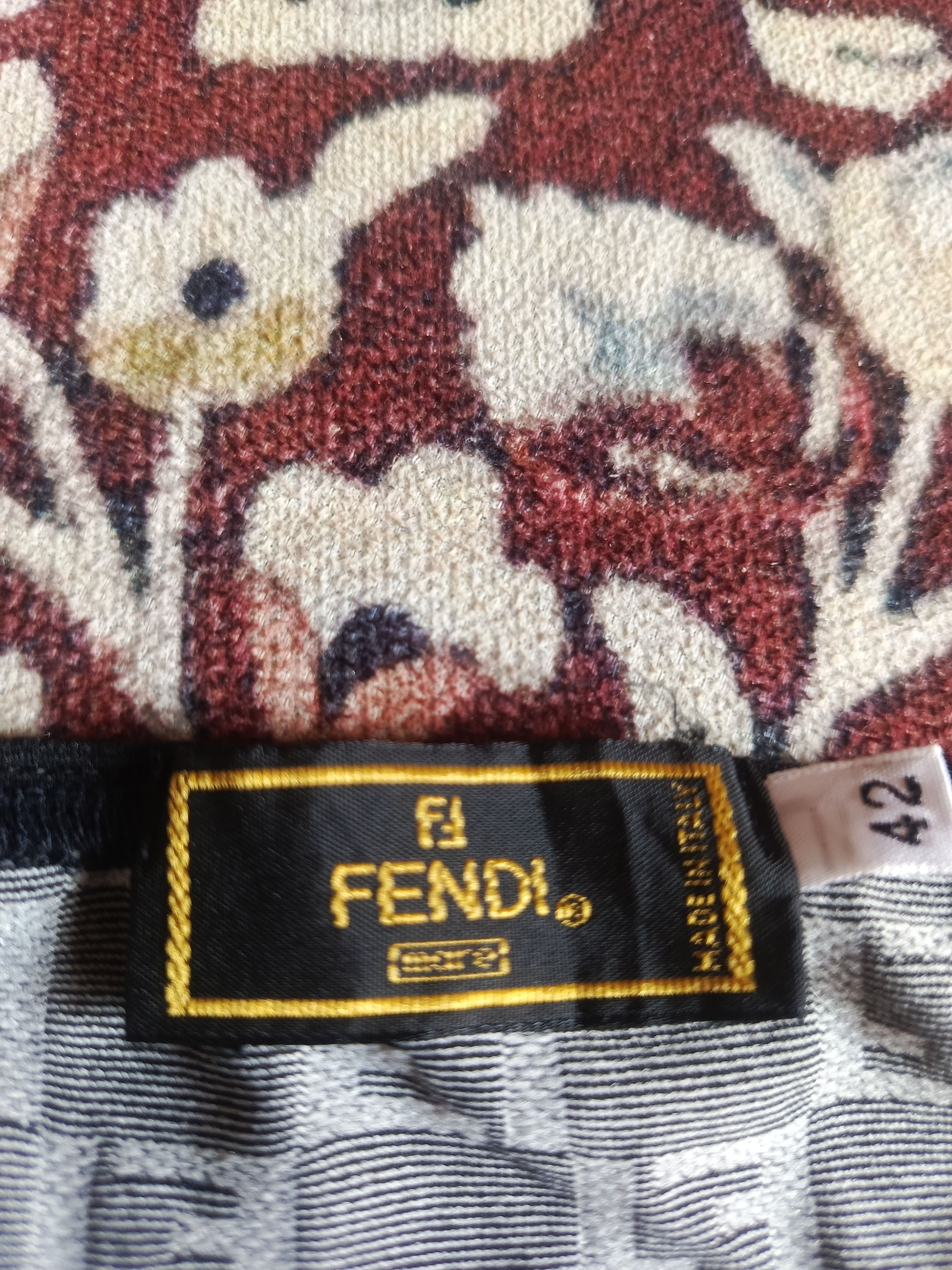 Fendi Fendi Vintage Zucca Logo Monogram Print Crop Top Size ONE SIZE - 6 Thumbnail