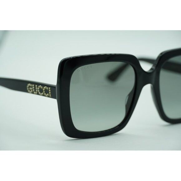 Gucci Gucci GG0418S 001 Sunglasses Black Square Frame, Grey Size ONE SIZE - 7 Thumbnail
