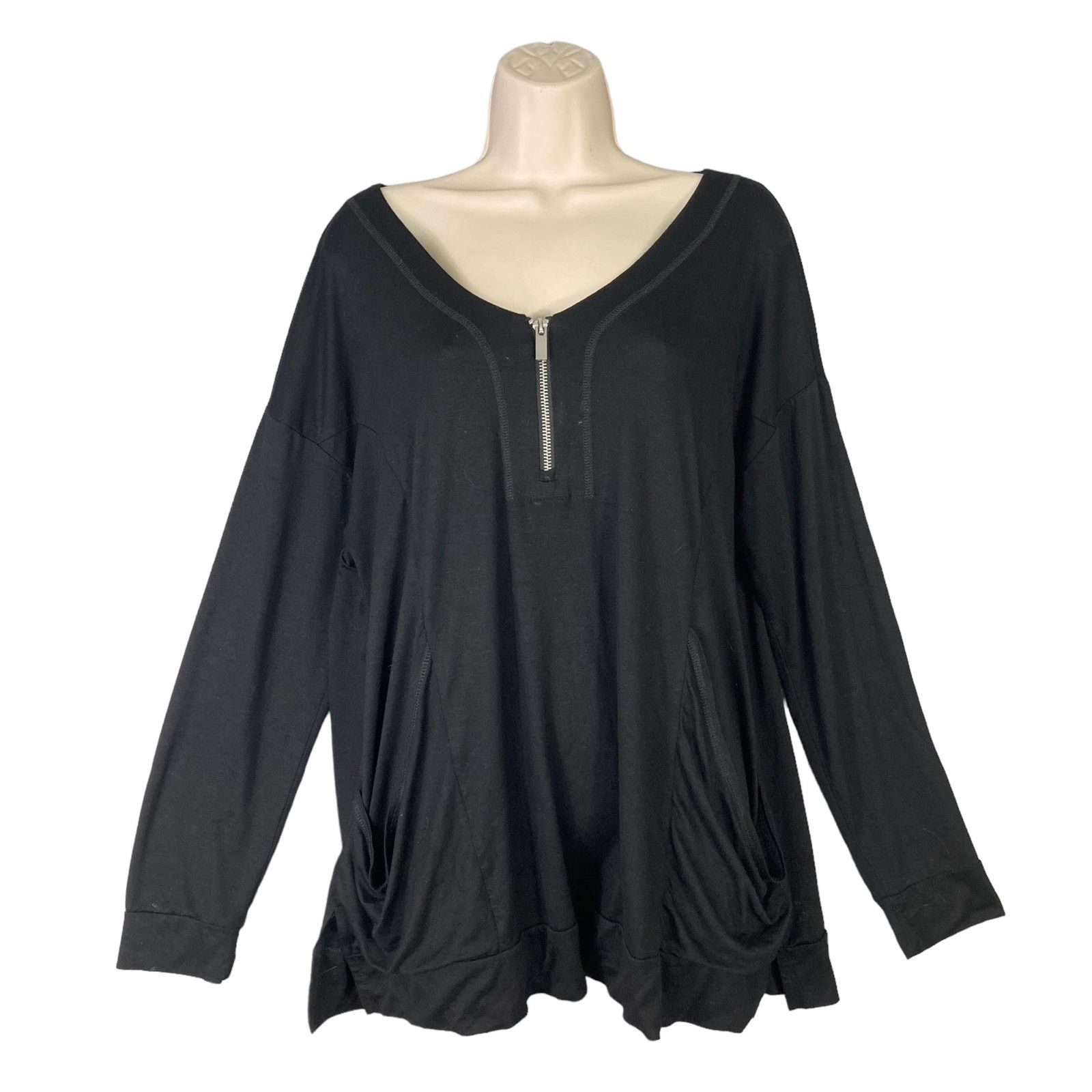 Other Cable & Gauge Black Blouse Viscose Spandex L Size L / US 10 / IT 46 - 2 Thumbnail