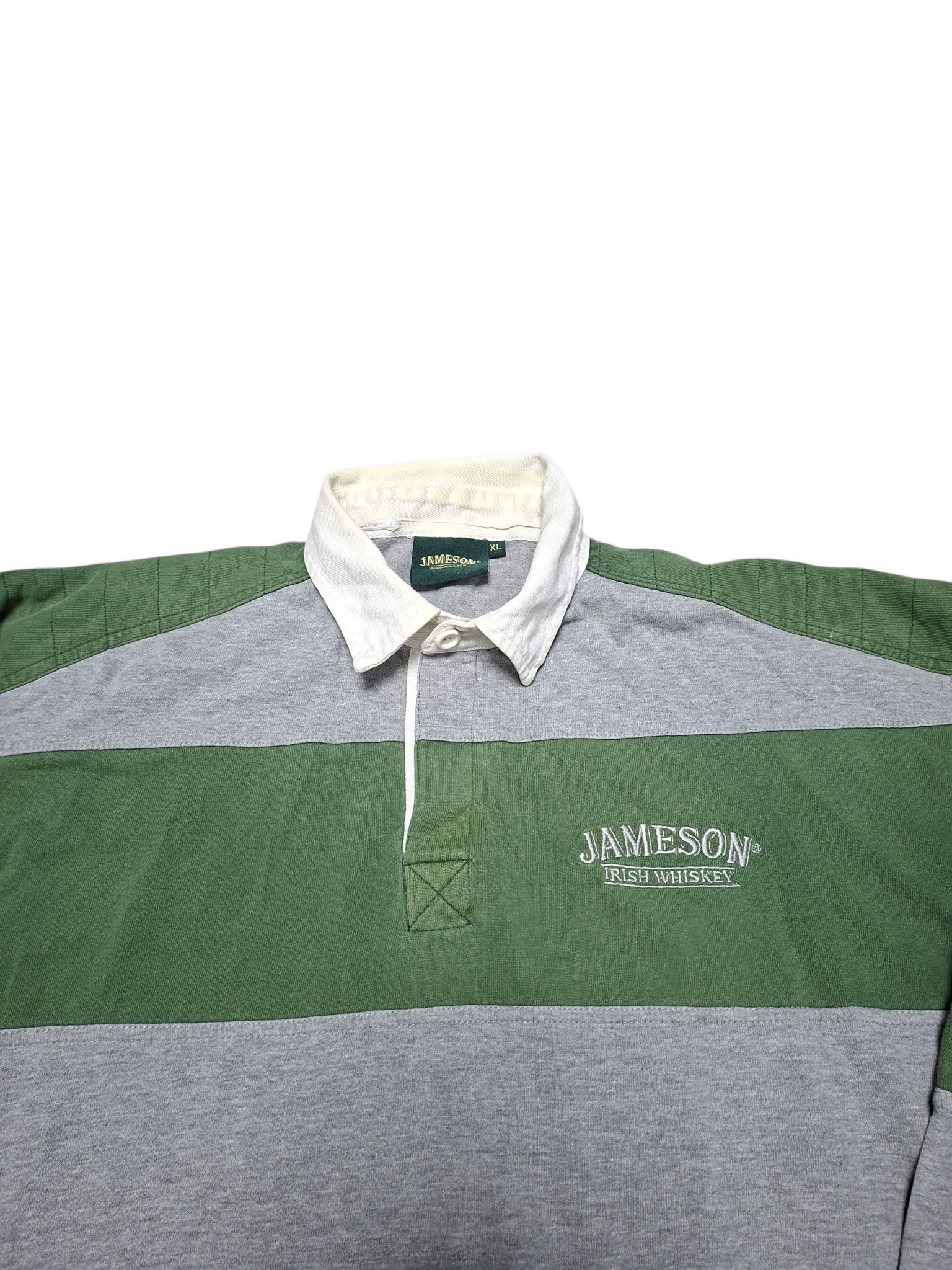 Jameson Irish Whiskey JAMESON IRISH WHISKEY VINTAGE STRIPED RUGBY SHIRT Size US XL / EU 56 / 4 - 2 Thumbnail
