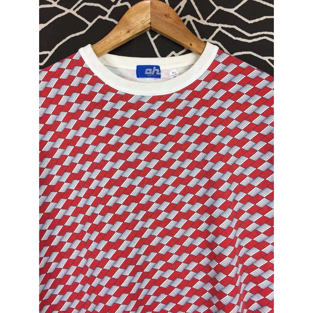 ABAHOUSE Vtg Abahouse Trippy Woven Design All Over Print Tee Size US M / EU 48-50 / 2 - 3 Thumbnail