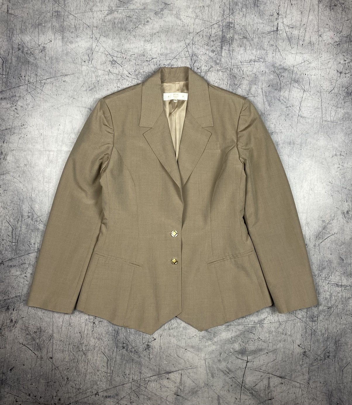 MCM MCM Wool Silk Blazer Jacket Women IT 40 Beige Made in Italy Size S / US 4 / IT 40 - 2 Thumbnail