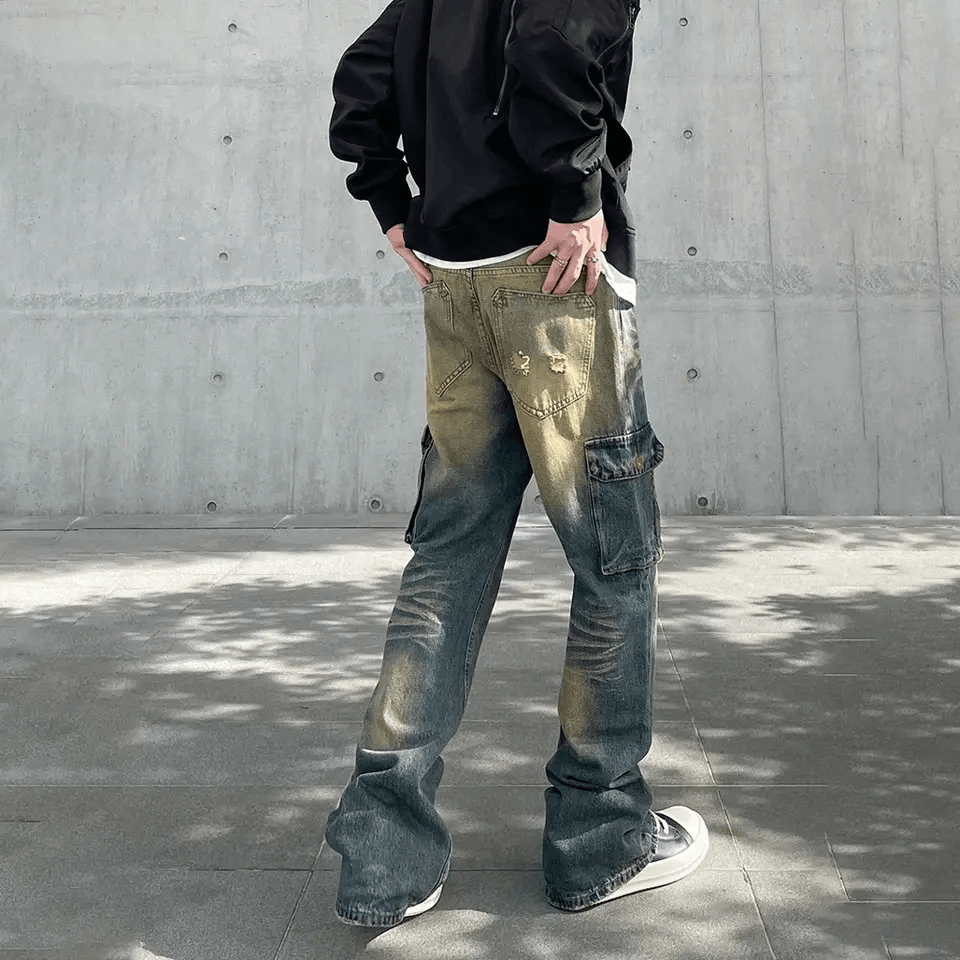 Japanese Brand × Vintage Mud Dyed Cargo Jeans Size US 32 / EU 48 - 6 Thumbnail