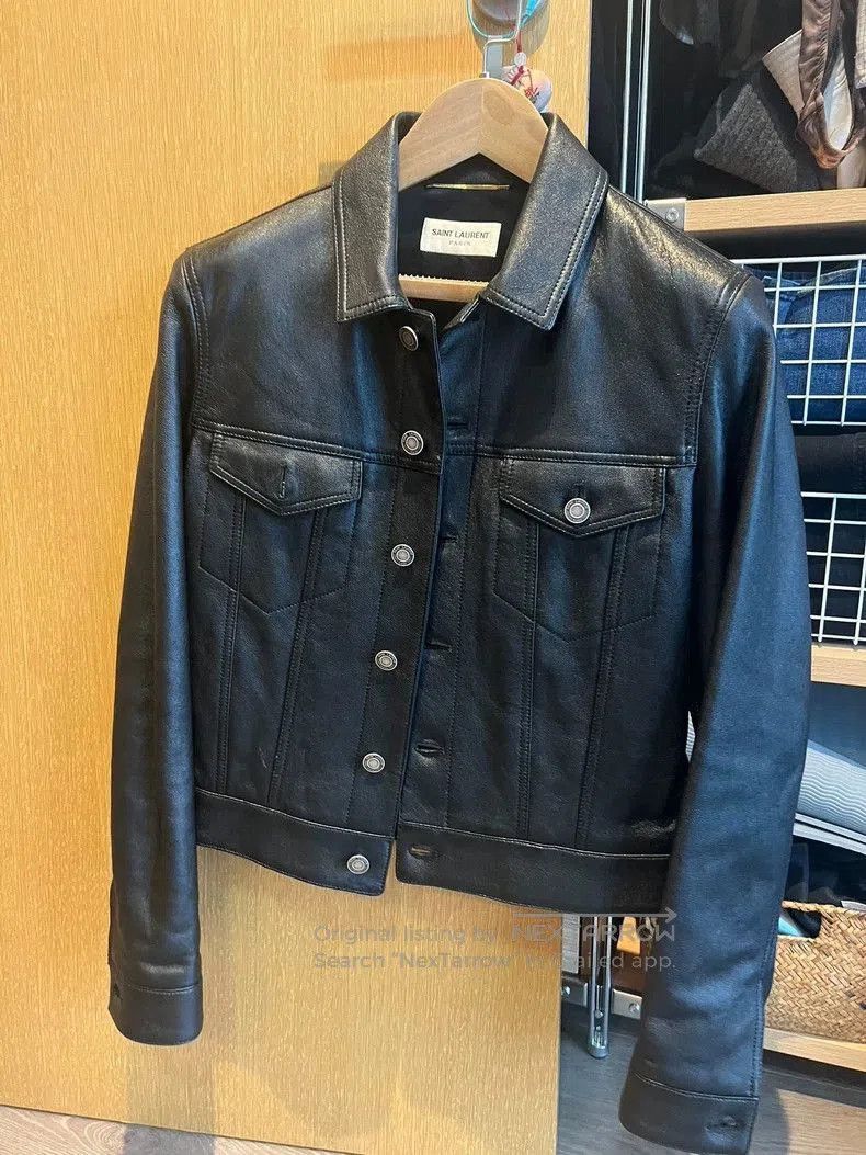Saint Laurent Paris YSL SLP Saint Laurent Leather Jacket. Size S / US 4 / IT 40 - 1 Thumbnail