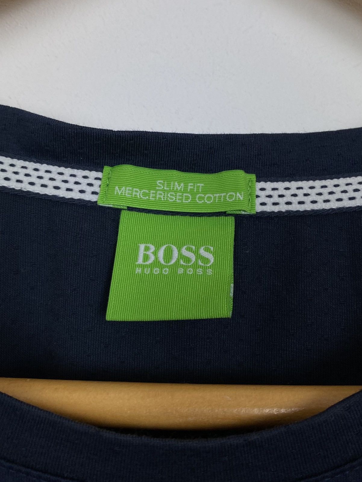 Hugo Boss Hugo Boss Slim Fit Cotton Short Sleeve T Shirt Blue Top Size US XXL / EU 58 / 5 - 3 Thumbnail