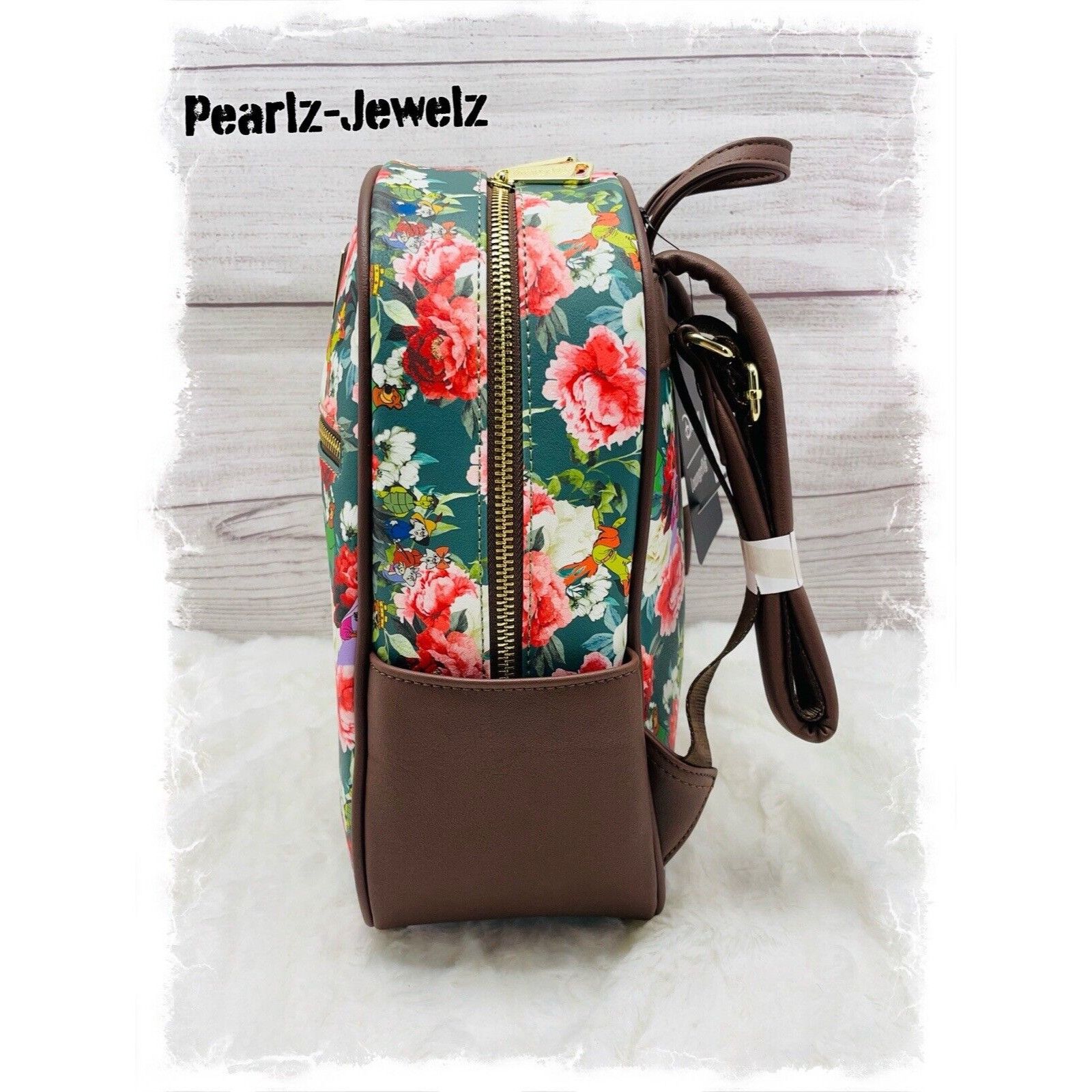 Disney Loungefly Disney Robin Hood Characters Floral Allover Mini B Size ONE SIZE - 3 Thumbnail