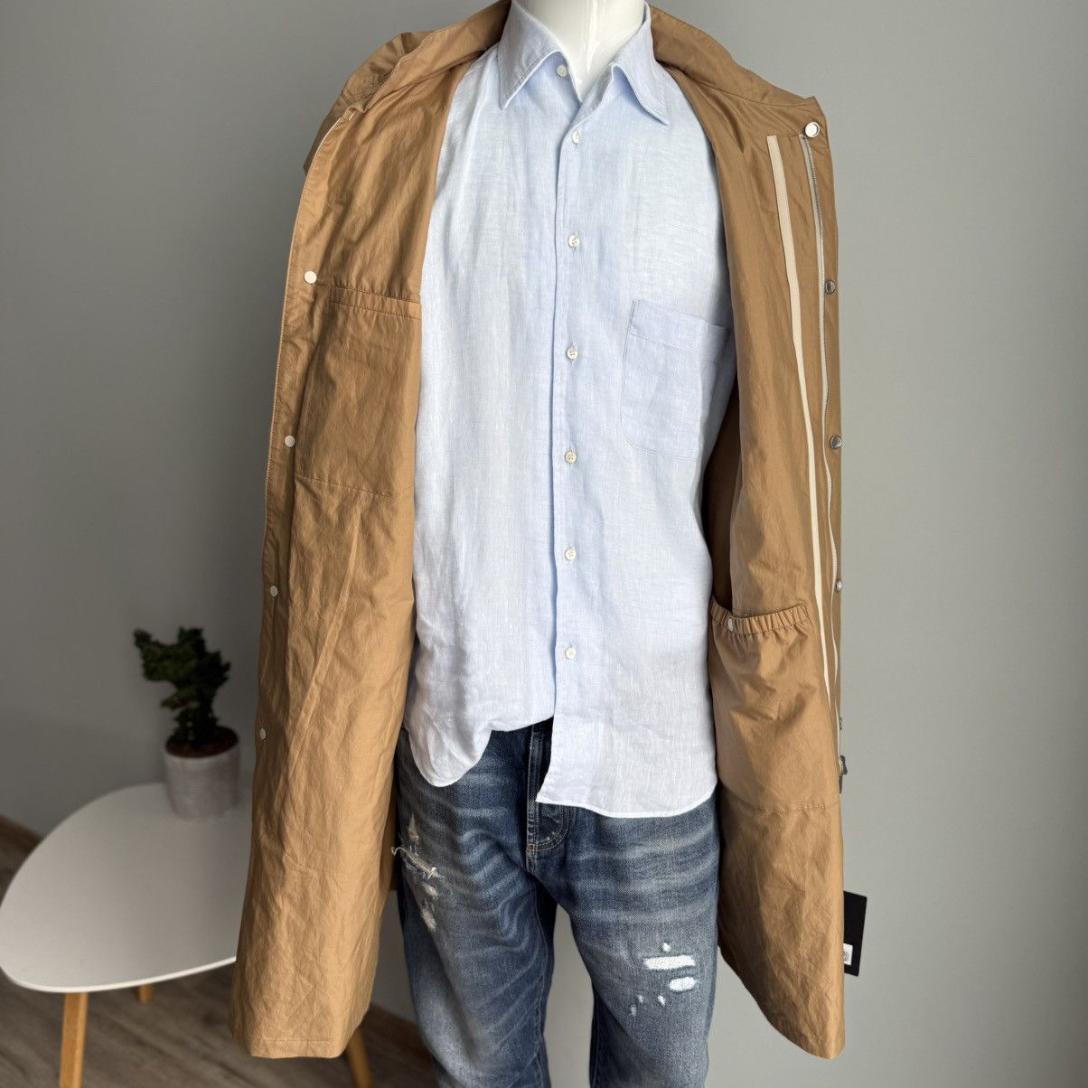 Ermenegildo Zegna Ermenegildo Zegna Leggerissimo Cotton Silk Long Hooded IT50 Size US M / EU 48-50 / 2 - 16 Thumbnail