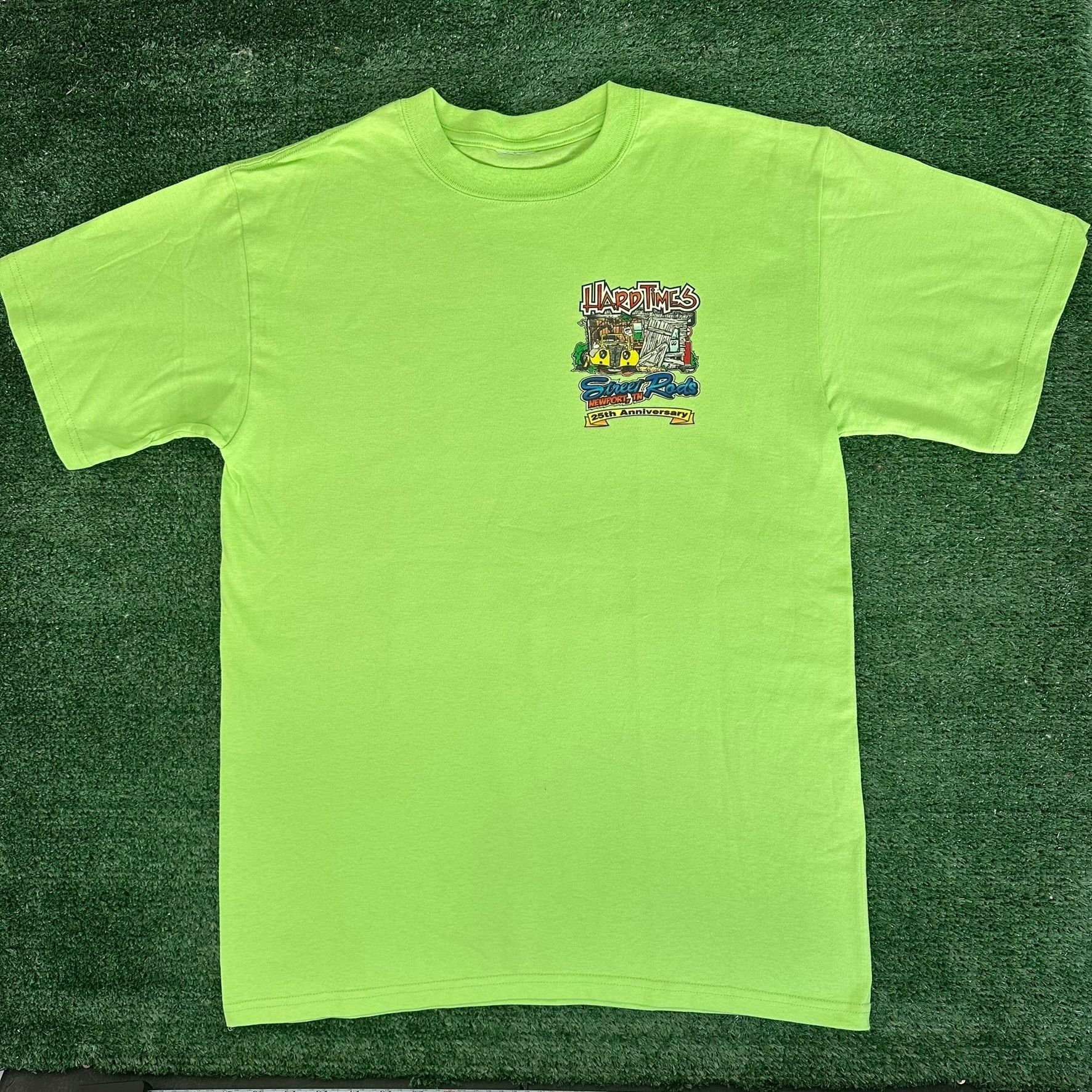 Vintage Vintage Y2K Moonshine Rod Run Car Show T-Shirt Lime Green M Size US M / EU 48-50 / 2 - 3 Thumbnail