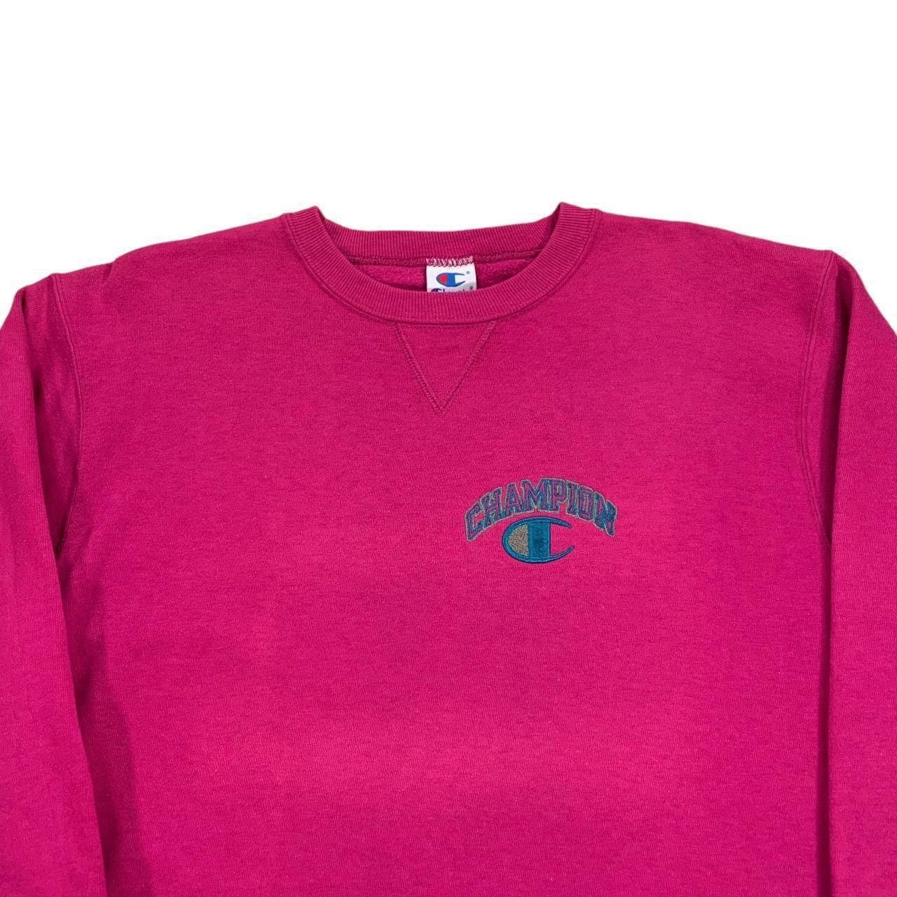 Champion Vintage 90s Champion Purple & Turquoise Sweatshirt Size US L / EU 52-54 / 3 - 2 Thumbnail