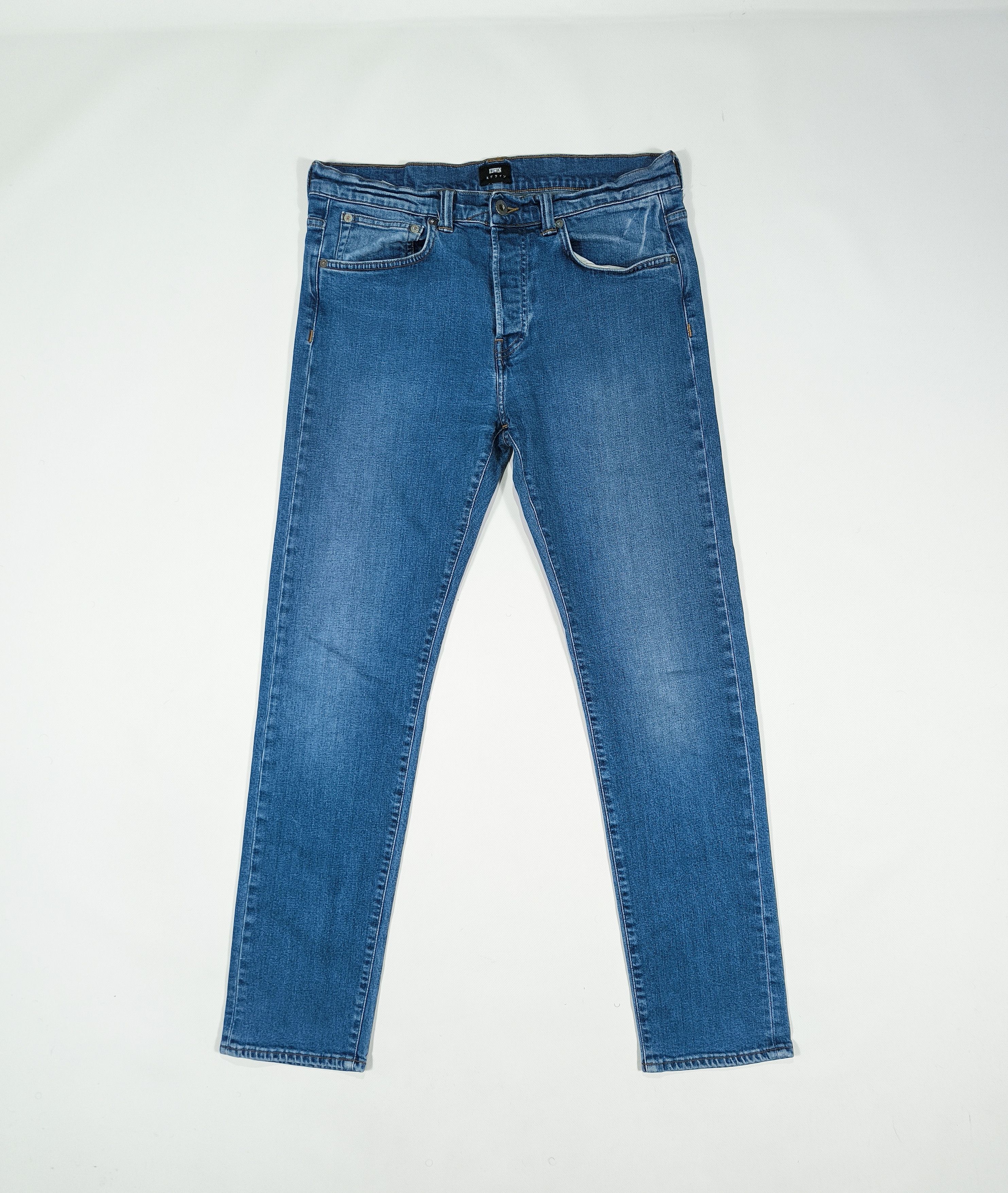 Edwin Edwin ED-80 Slim Fit Tapered Blue Denim Jeans Size W32 L32 Size US 32 / EU 48 - 1 Thumbnail