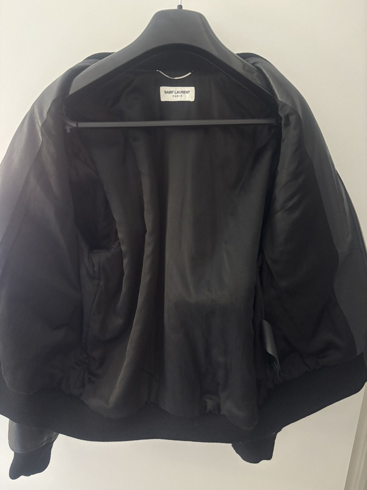 Saint Laurent Paris Saint Laurent Paris Classic Leather Bomber Jacket Size 52 Size US L / EU 52-54 / 3 - 3 Thumbnail
