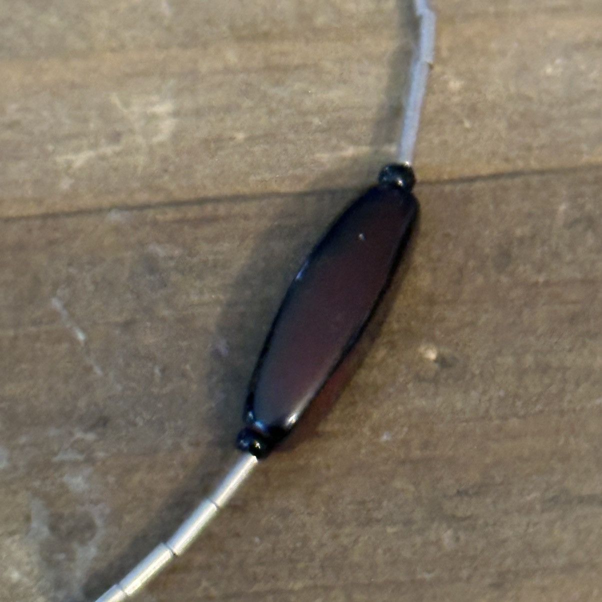 Vintage Vintage liquid silver station agate bead necklace Size ONE SIZE - 5 Thumbnail