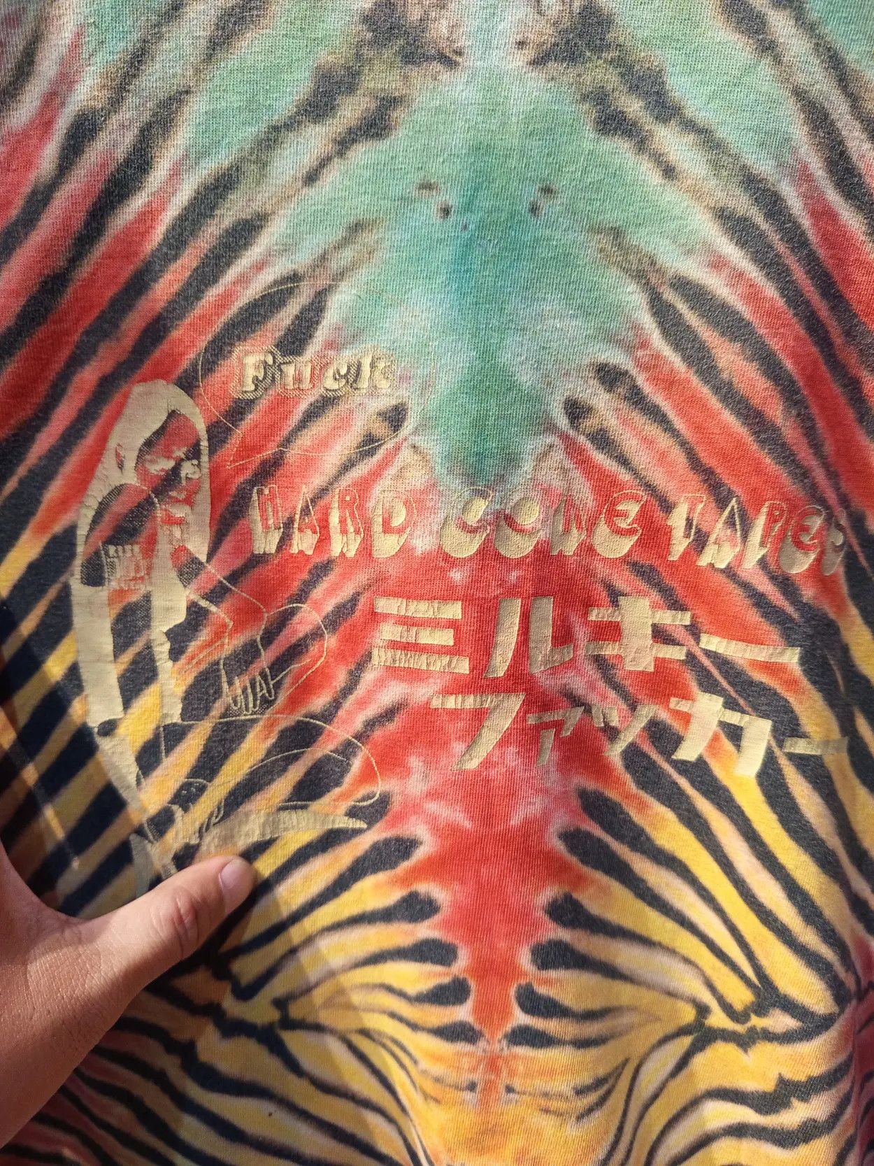 Japanese Brand Fuck You Heroes × Samurai Core Milky Fucker Tie Dye Tee Size US L / EU 52-54 / 3 - 8 Thumbnail