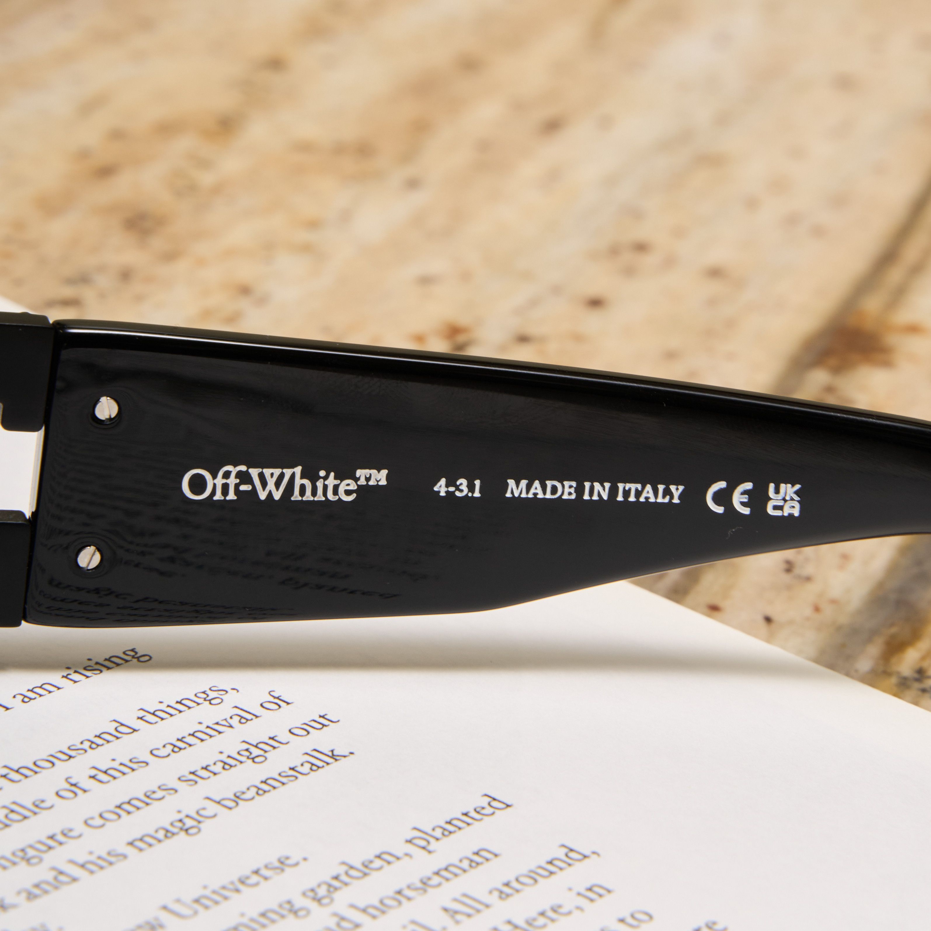Off-White OFF WHITE Roma Sunglasses BLACK Size ONE SIZE - 5 Thumbnail
