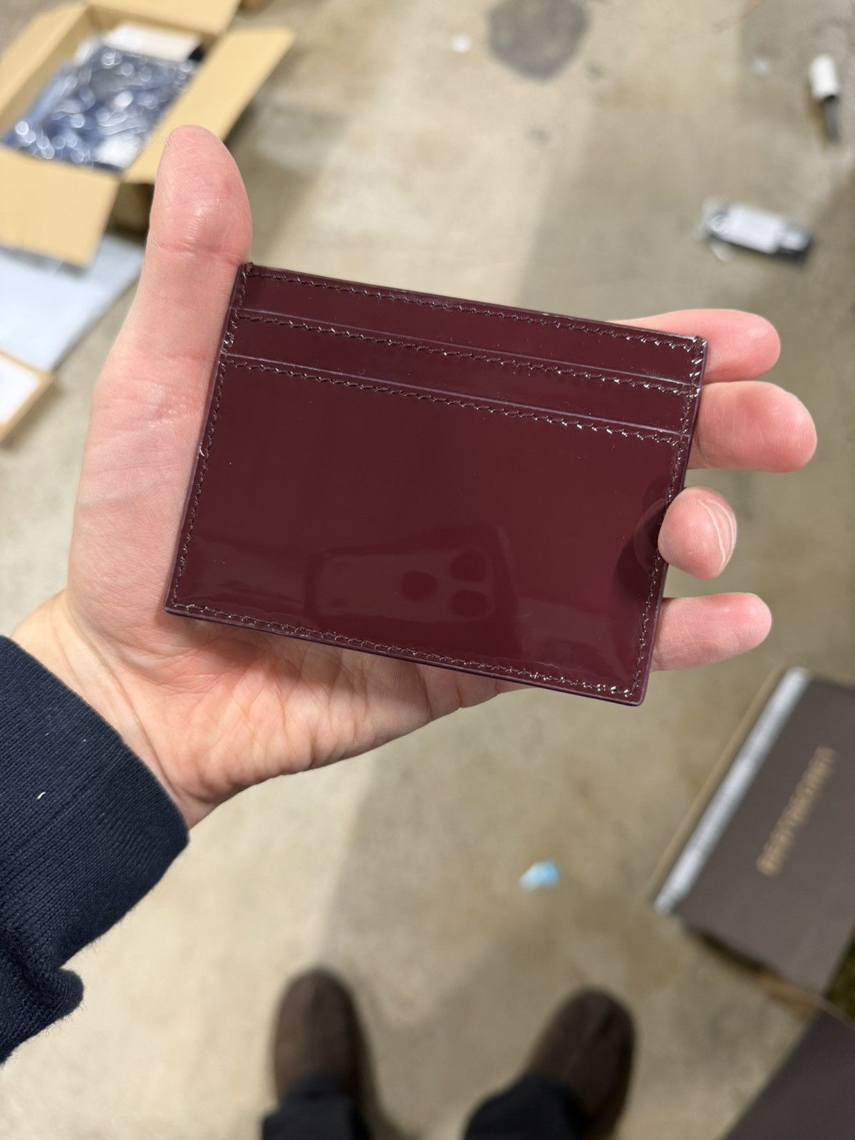 Saint Laurent Paris Saint Laurent Patent Leather Card Holder NEW 325$ Size ONE SIZE - 2 Thumbnail