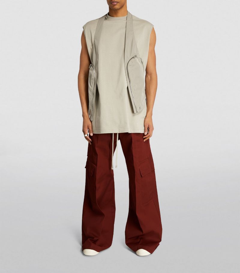 Rick Owens o1s1v1n0724 Cargo Pants in Brown Size US 32 / EU 48 - 2 Thumbnail