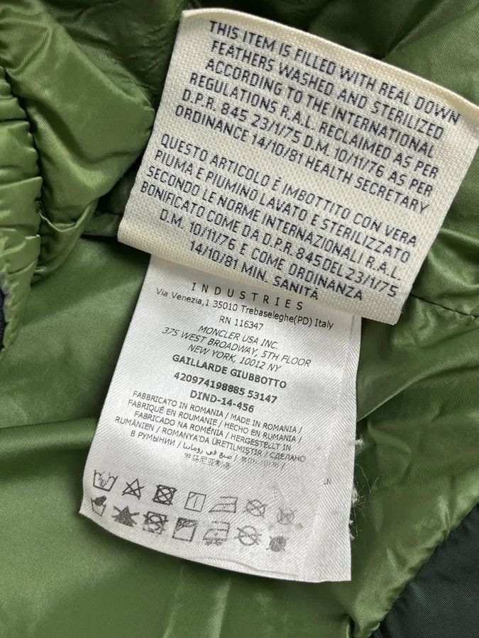 Moncler Moncler Olive Nylon Quilted Down Puffer Jacket Size US M / EU 48-50 / 2 - 15 Thumbnail