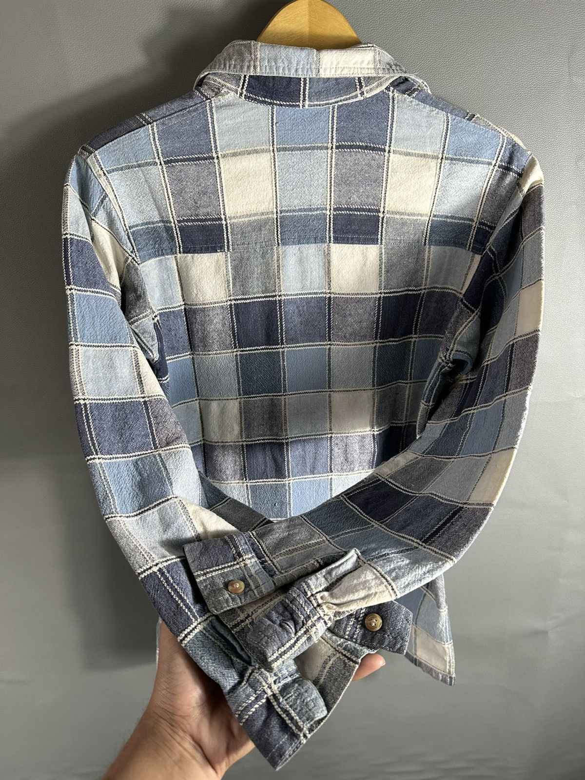 Beauty Beast 2000s PATCHWORK KAPITAL JUNYA ISSEY YOHJI STYLE SHIRT BUTTON Size US L / EU 52-54 / 3 - 11 Thumbnail