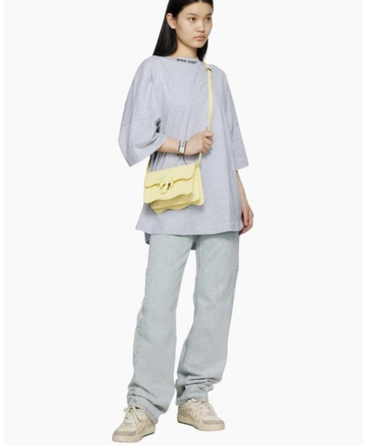 Palm Angels Palm Angels Palm-motif Shoulder Bag Yellow Leather 21x21x6 Size ONE SIZE - 3 Thumbnail