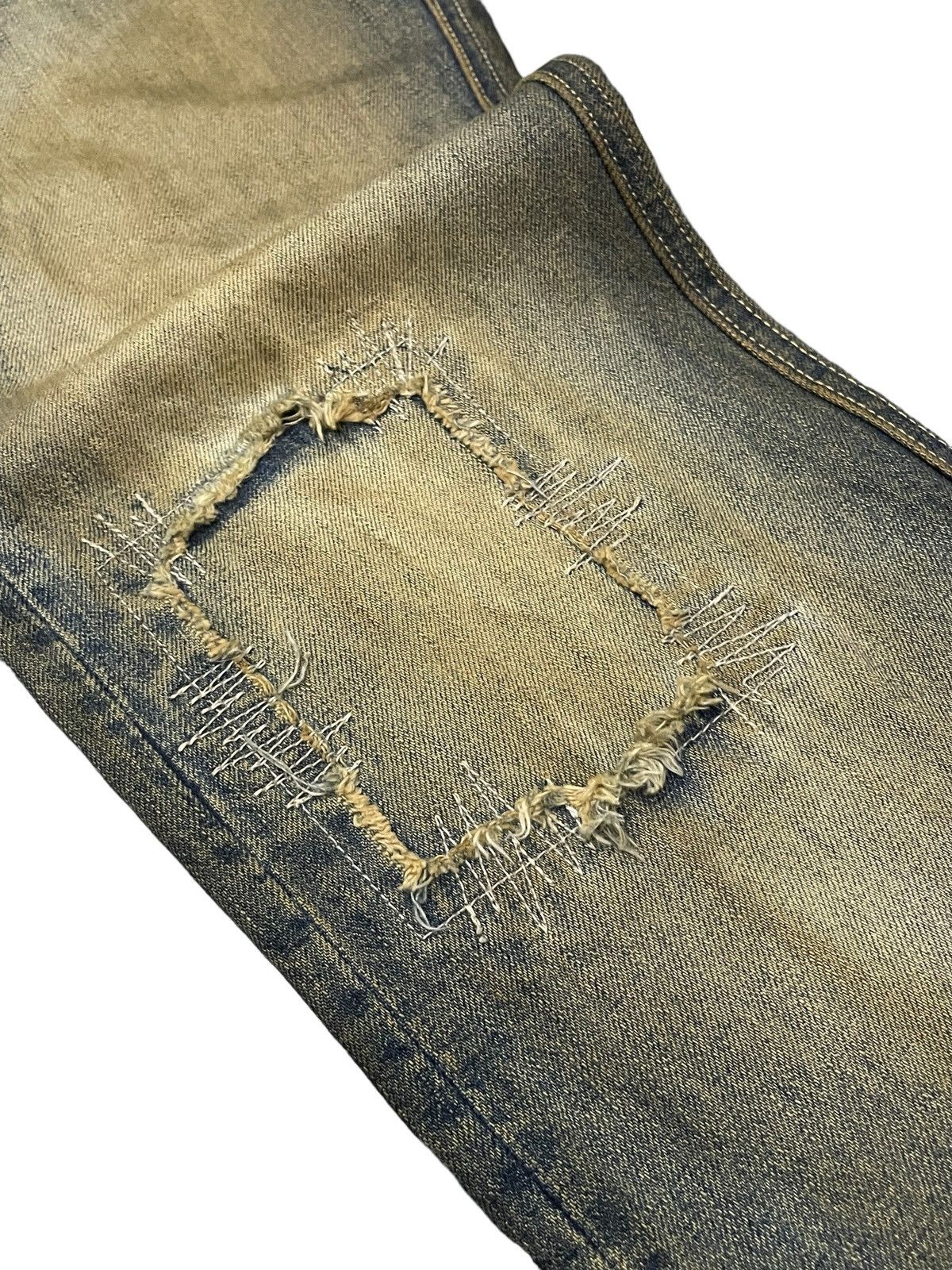Hysteric Glamour × R.Newbold R.Newbold Muddy Wash Carpenter Distressed Repaired Jeans Size US 30 / EU 46 - 13 Thumbnail
