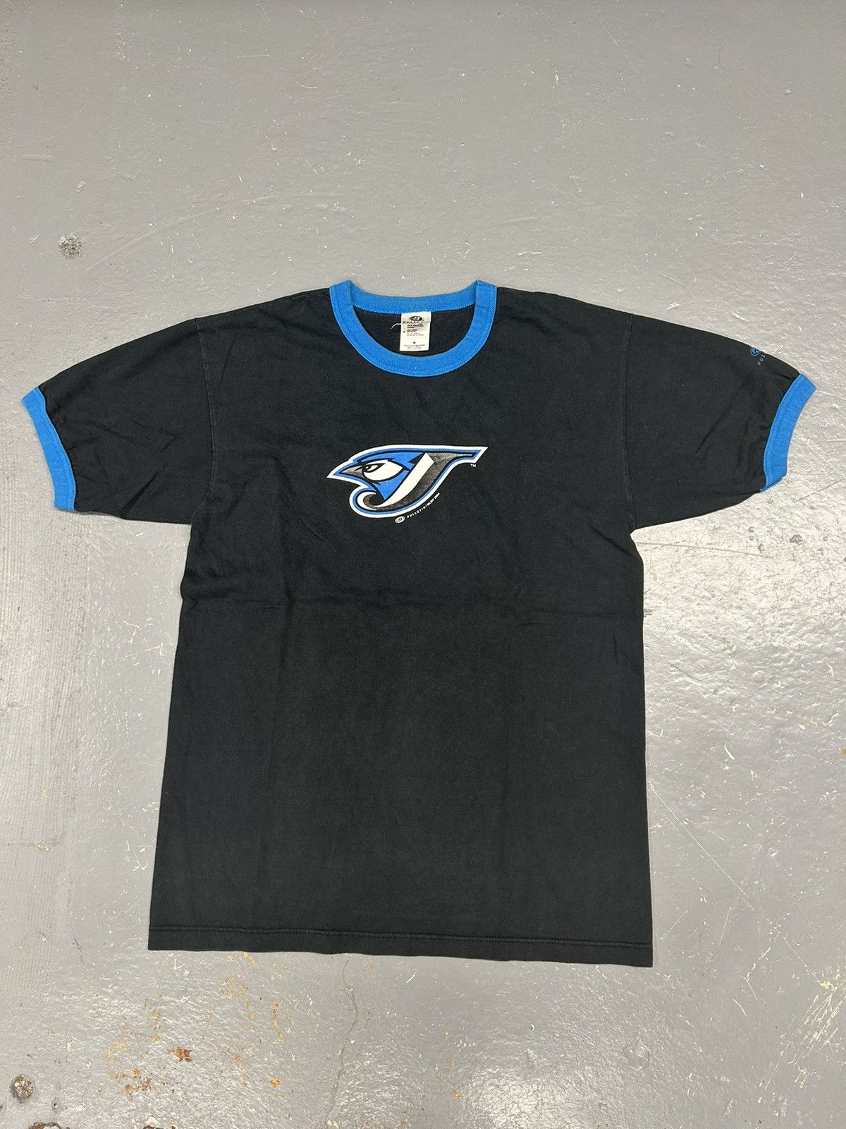 MLB Crazy Vintage Y2K Toronto Blue Jays MLB Black Ringer T-Shirt Size US M / EU 48-50 / 2 - 1 Thumbnail
