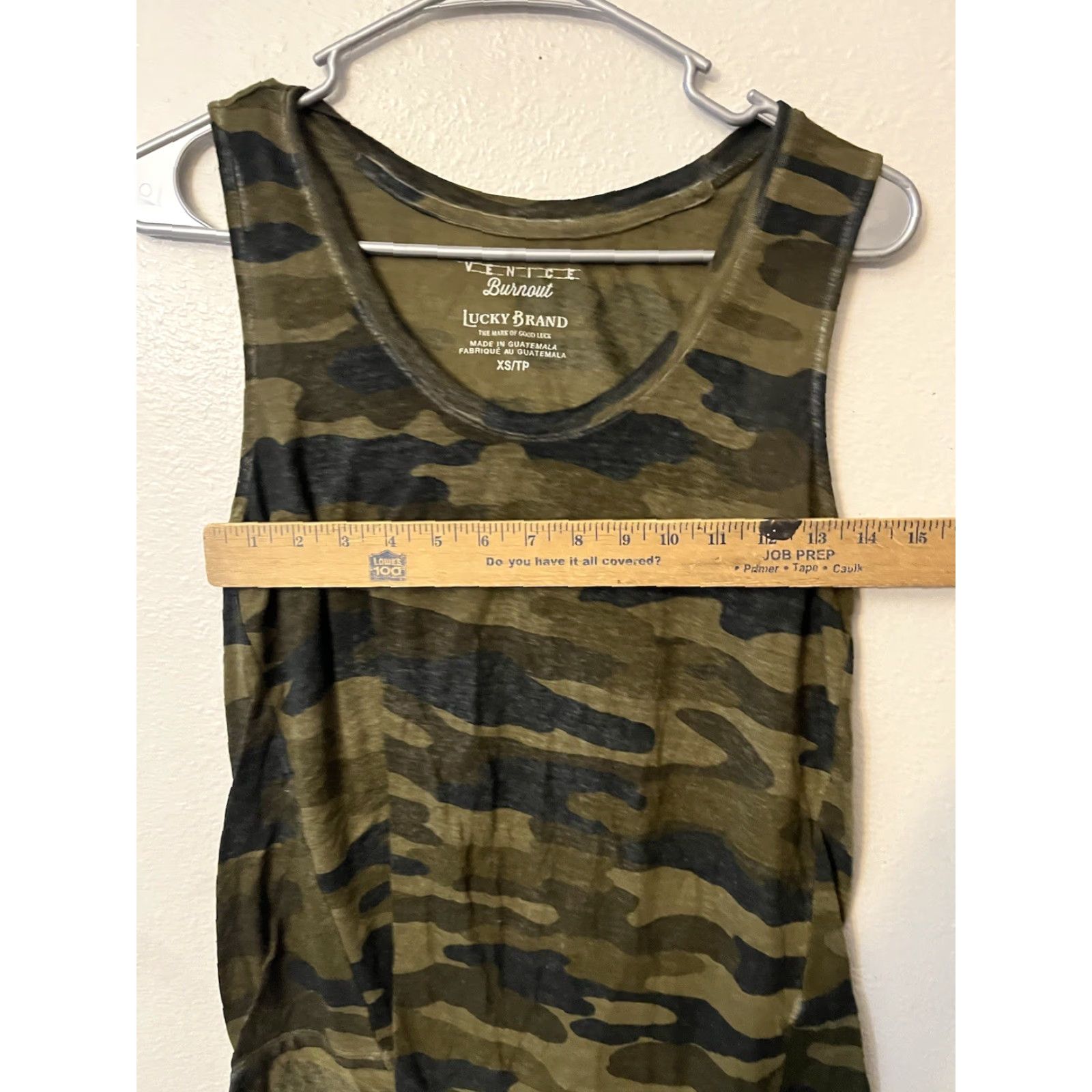 Lucky Brand Lucky Brand Tank Top Womens XS Venice Burnout Camo Print Size XS / US 0-2 / IT 36-38 - 5 Thumbnail