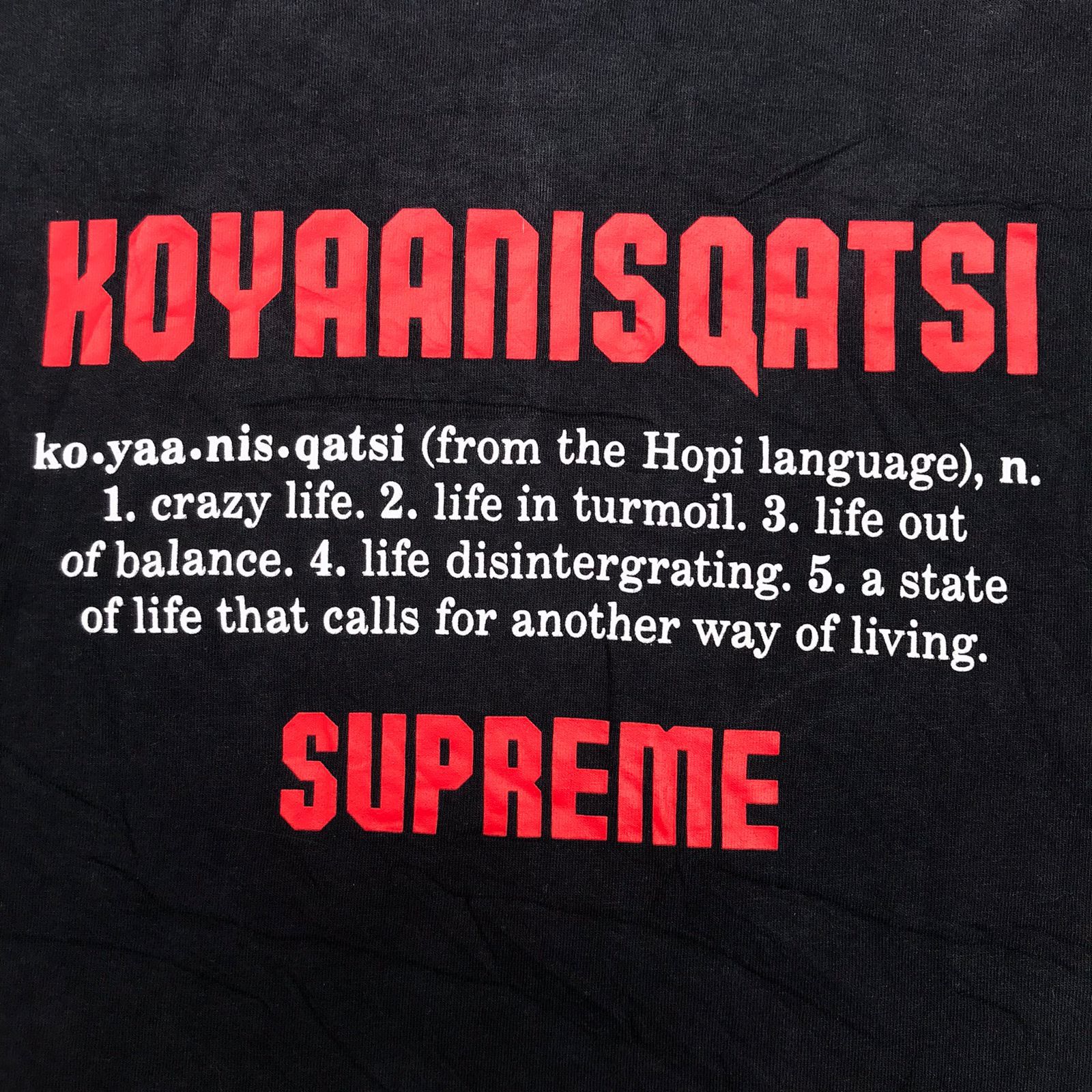 Supreme × Vintage 💥 Supreme Koyaanisqatsi T Shirt Size US XL / EU 56 / 4 - 2 Thumbnail