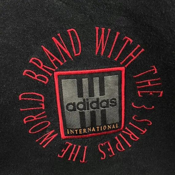 Adidas Vtg 90’ ADIDAS ORIGINALS 3 Stripes Sweatshirt Sweater Size L / US 10 / IT 46 - 7 Thumbnail