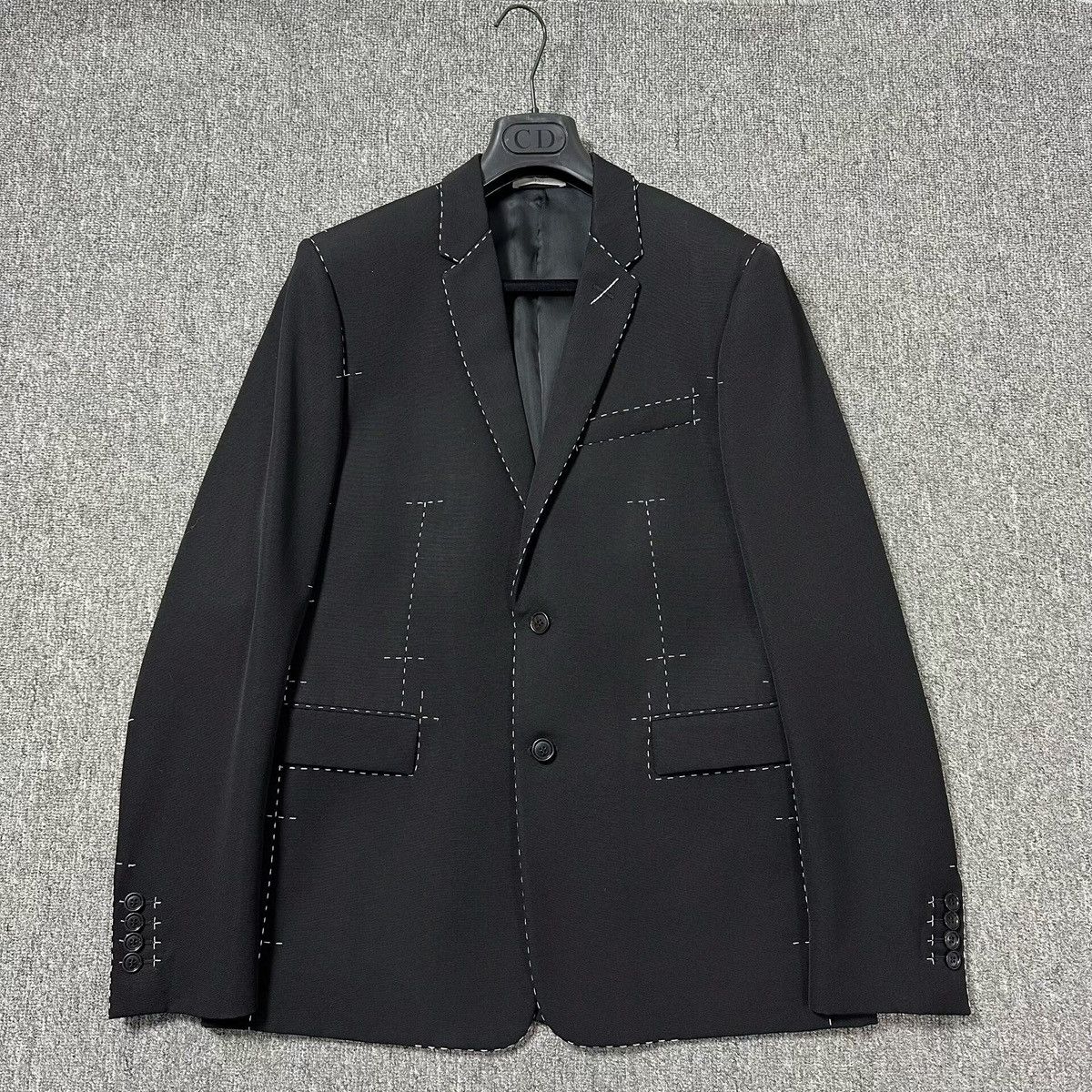 Dior × Hedi Slimane Dior Homme SS06 Tuxedo Tail Wool Blazer Jacket