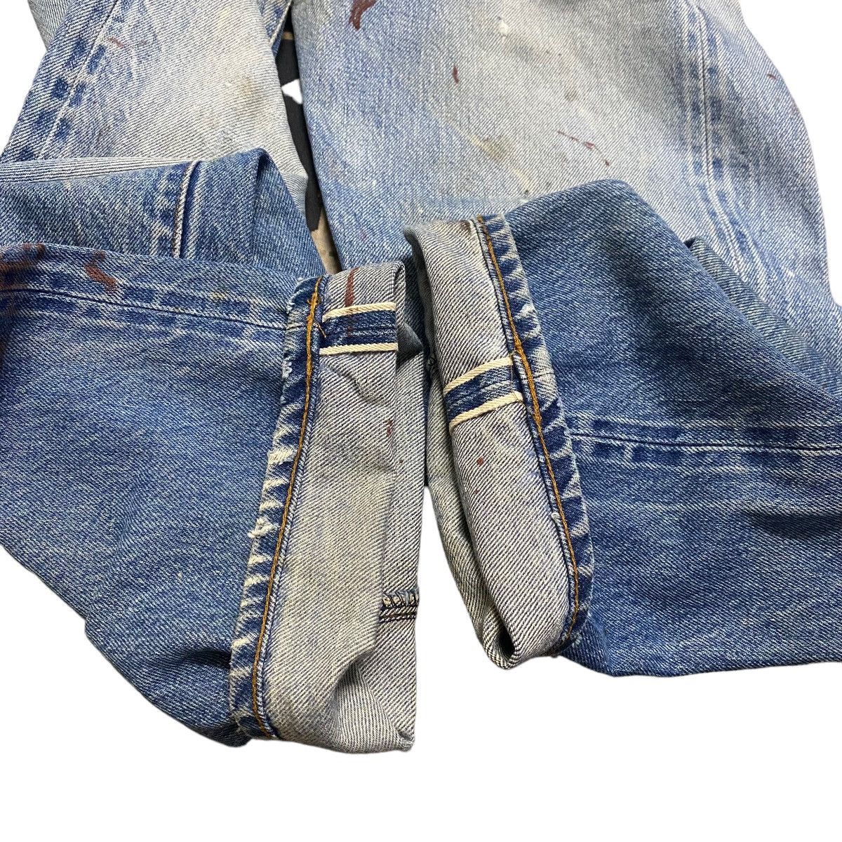 Levi's Vintage 80s Levis 501 Redline Selvedge Jeans Repaired Size US 29 - 16 Thumbnail