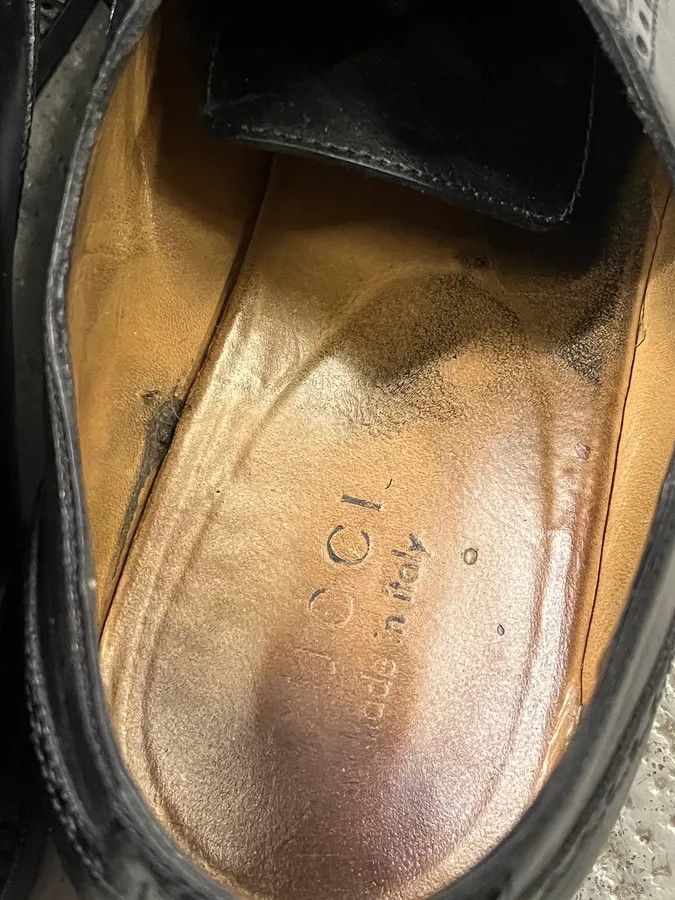 Gucci 2000s Gucci Black Leather Loafers Size US 10.5 / EU 43-44 - 8 Thumbnail