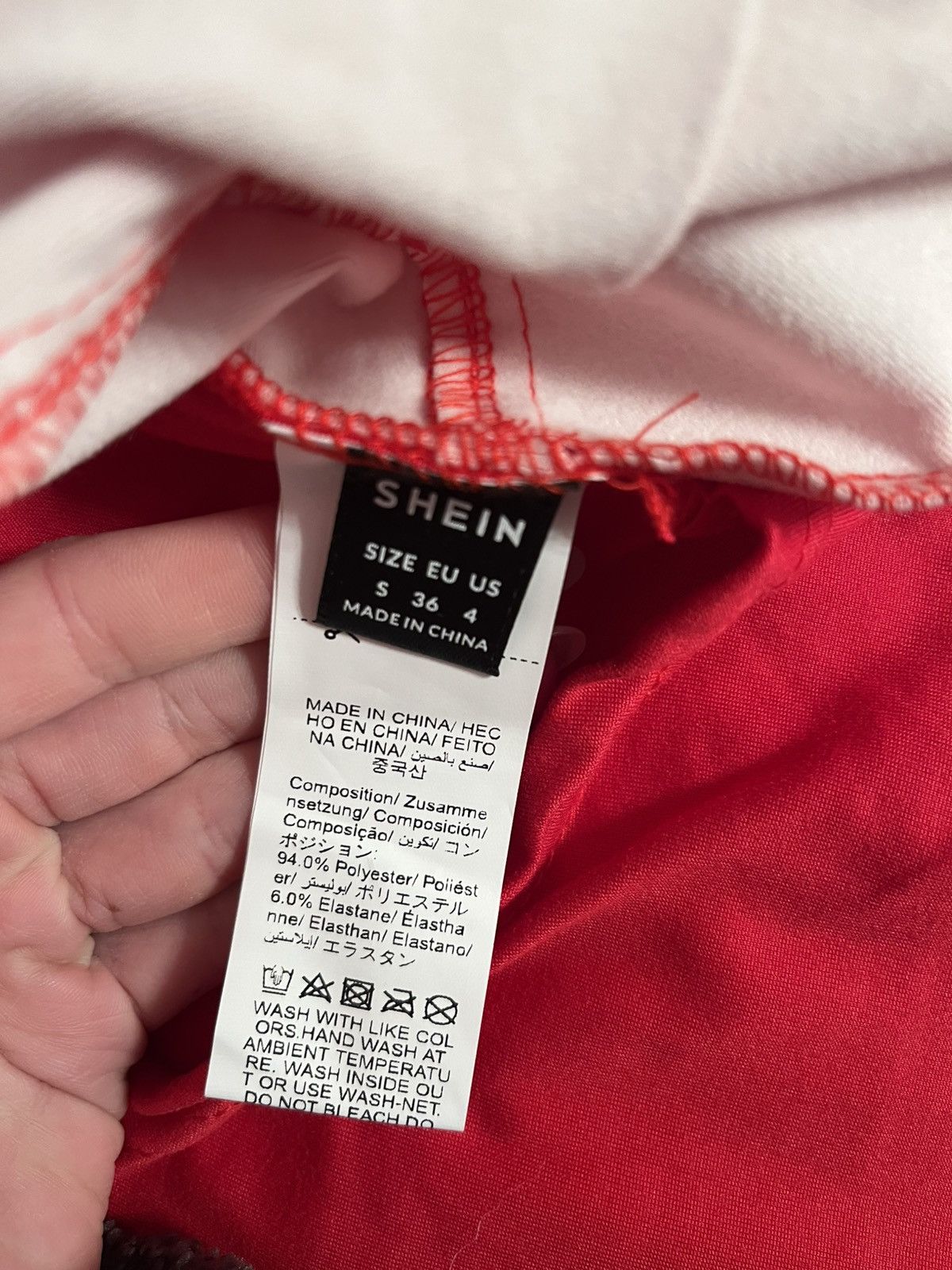 Shein Red Heart Mini Skort Size 27" / US 4 / IT 40 - 2 Thumbnail